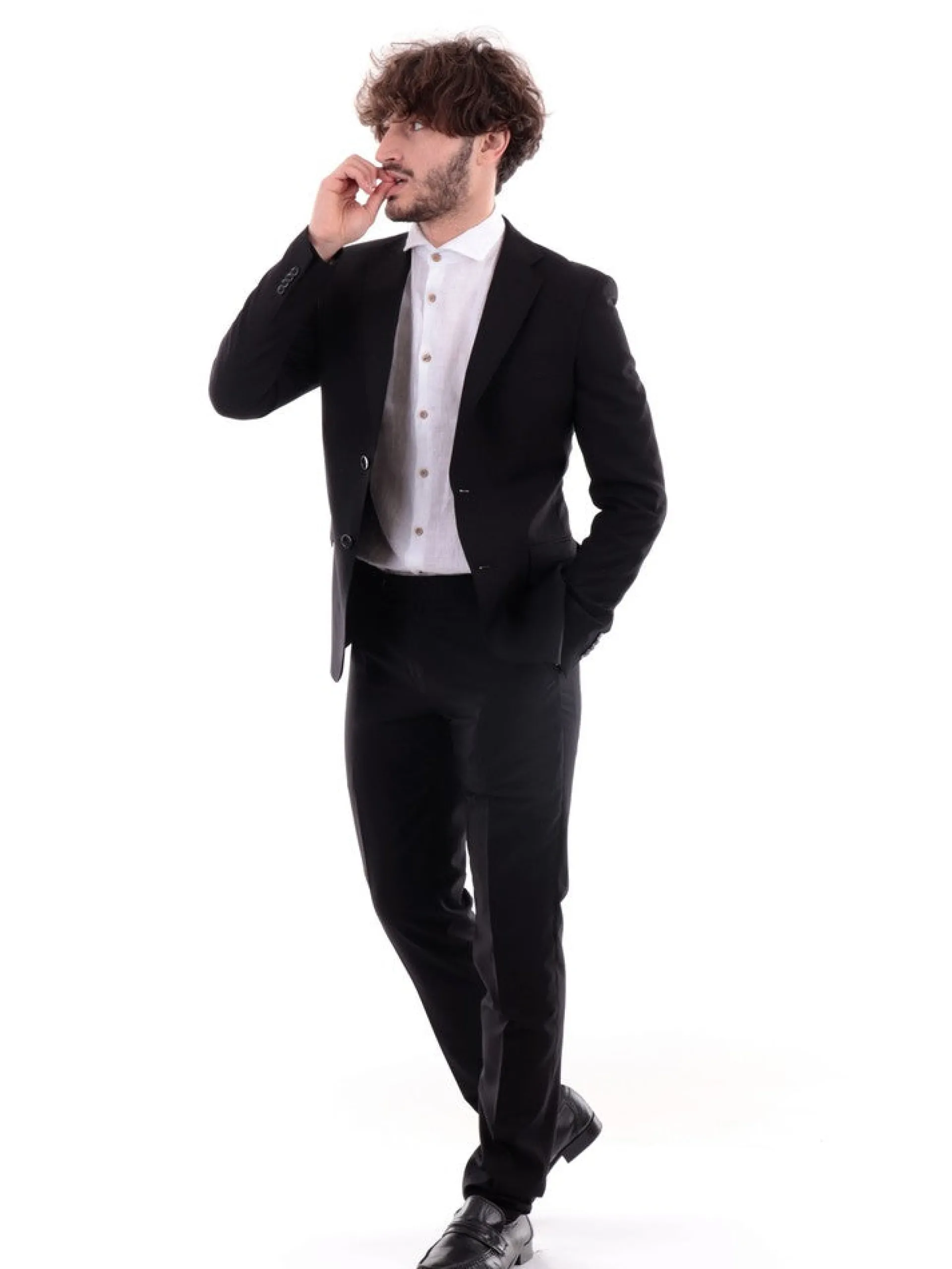 ALDO MARIA TESTA Completi*Abito completo nero da uomo AB600TR