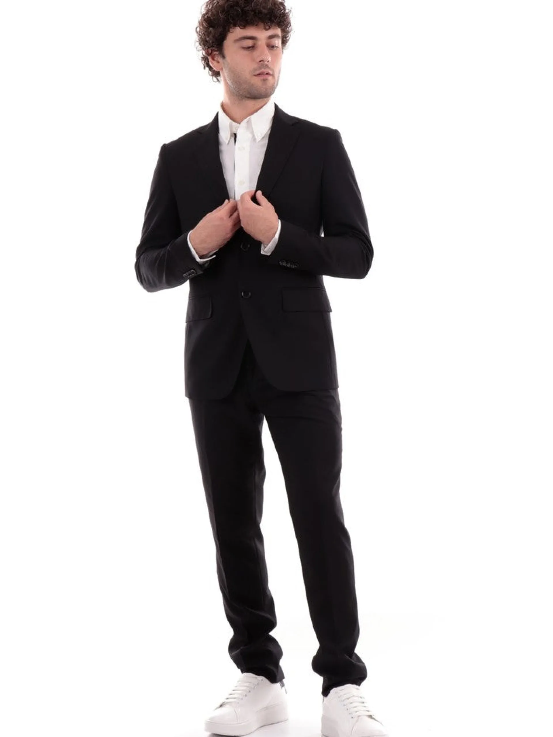ALDO MARIA TESTA Completi*Abito Completo Elegante da Uomo nero Drop 7 AB600TR6