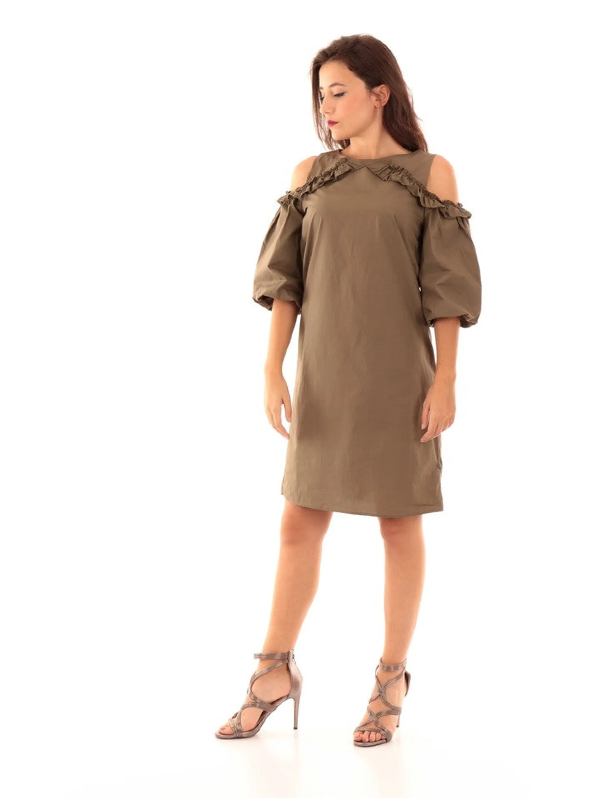 KOCCA Vestiti*Abito Verde Militare da Donna AGAGIA