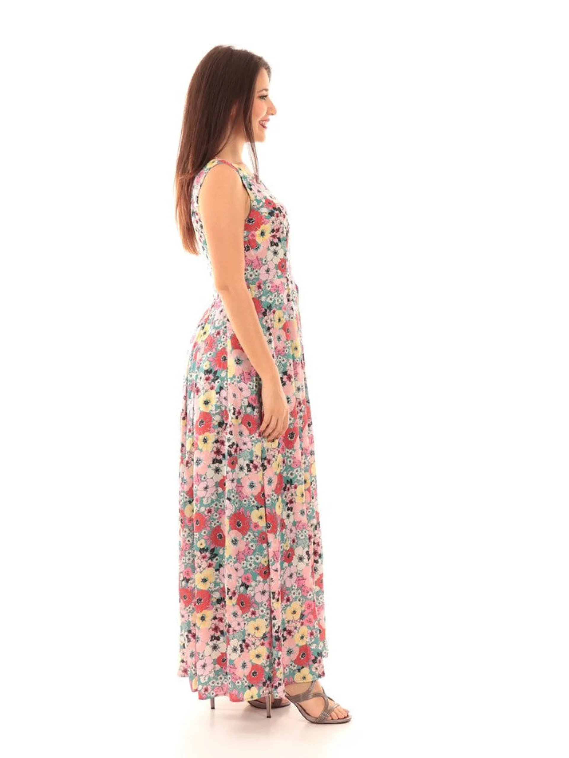 MOLLYBRACKEN Vestiti*Abito Lungo Molly Bracken Rosa da Donna