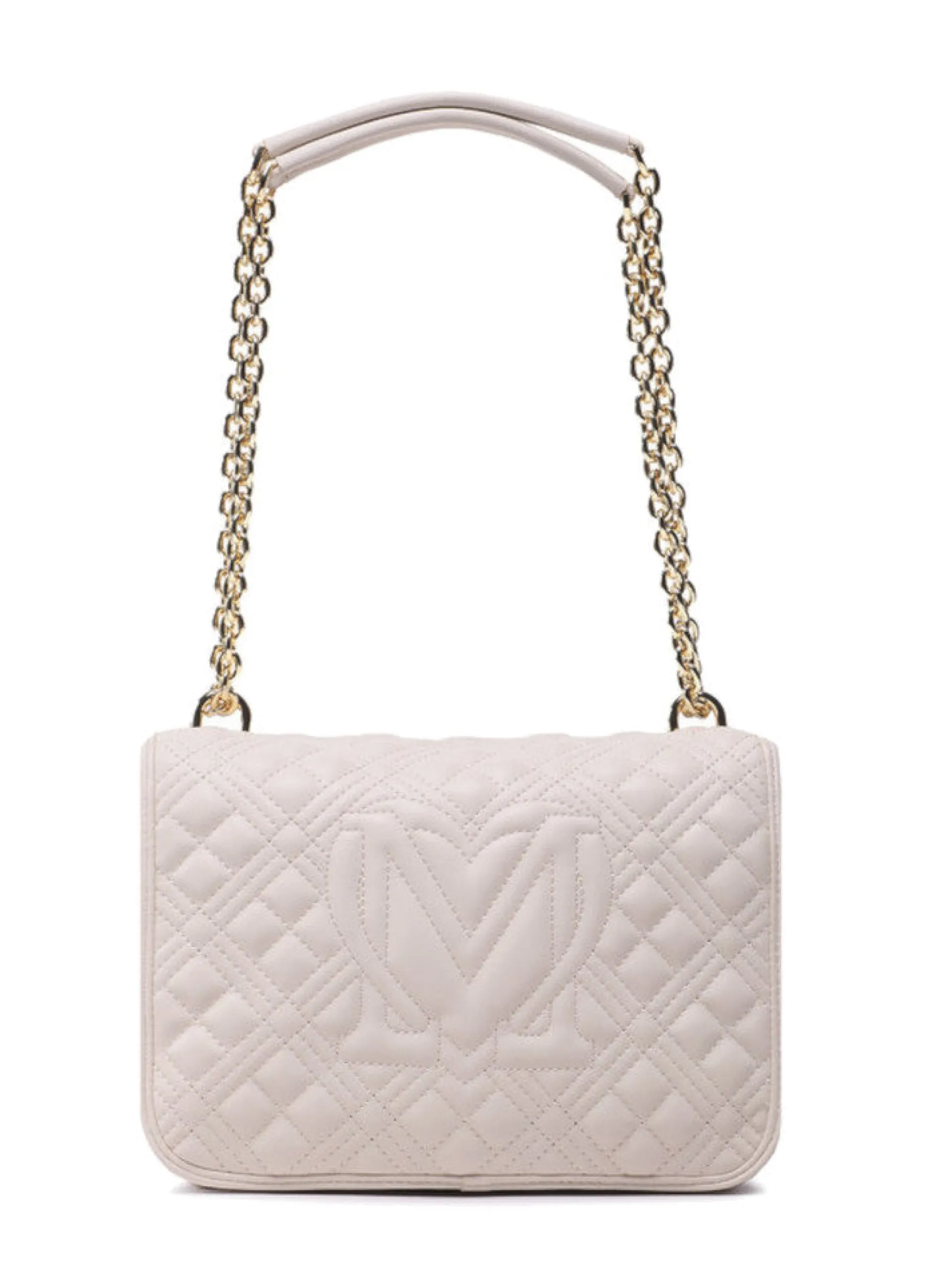 LOVE MOSCHINO Borse*Bauletto Moschino panna da donna con tracolla, modello Quilted JC4000