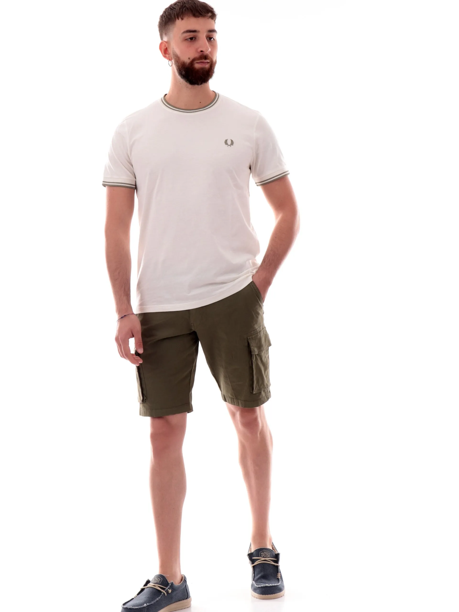 IMPURE Bermuda*Bermuda cargo verdi da uomo DANNY