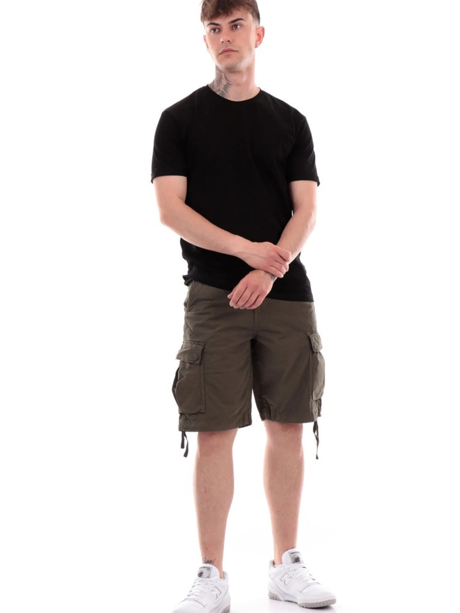 JACK&JONES Bermuda*Bermuda cargo Jack Jones verde militare da uomo 12253122