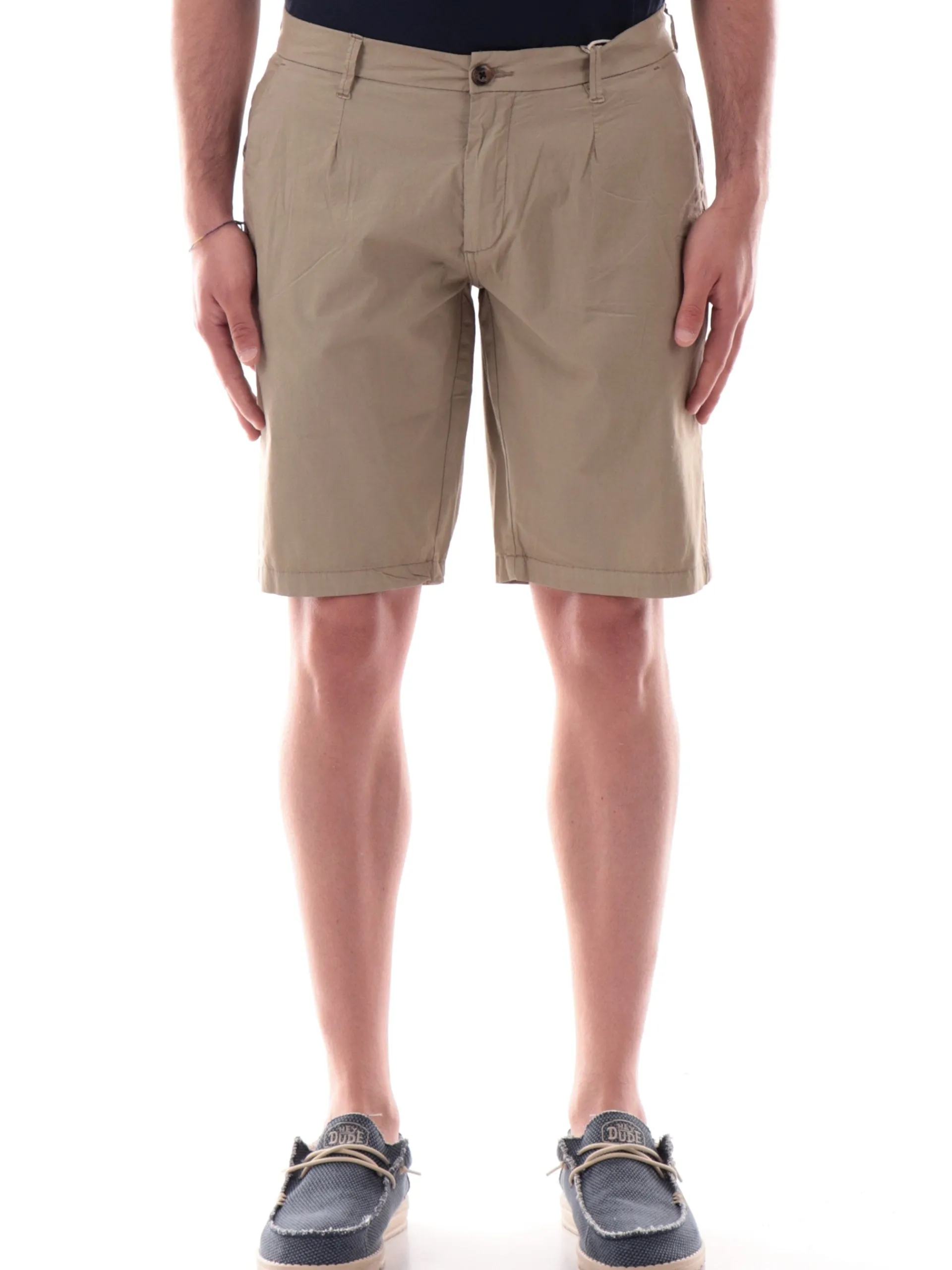 IMPURE Bermuda*Bermuda beige da uomo Chino KURTPOP