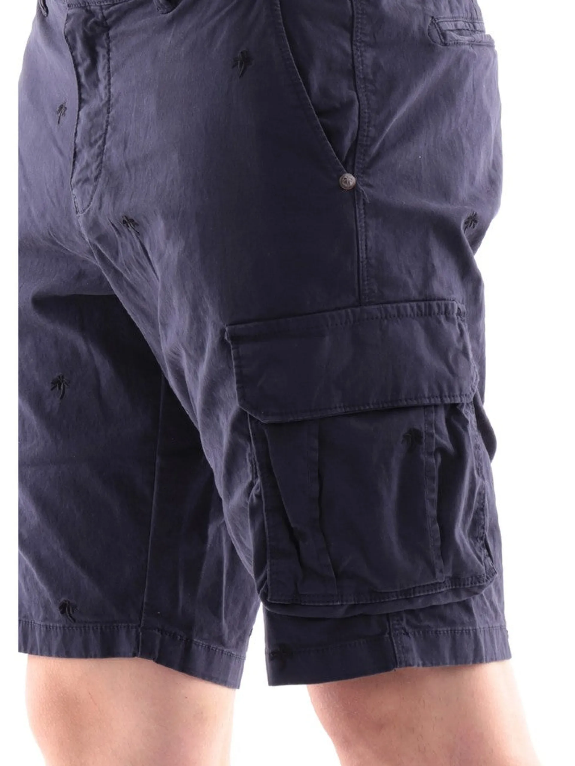 IMPURE Bermuda*Bermuda Blu da Uomo Cargo con tasconi CGS4295