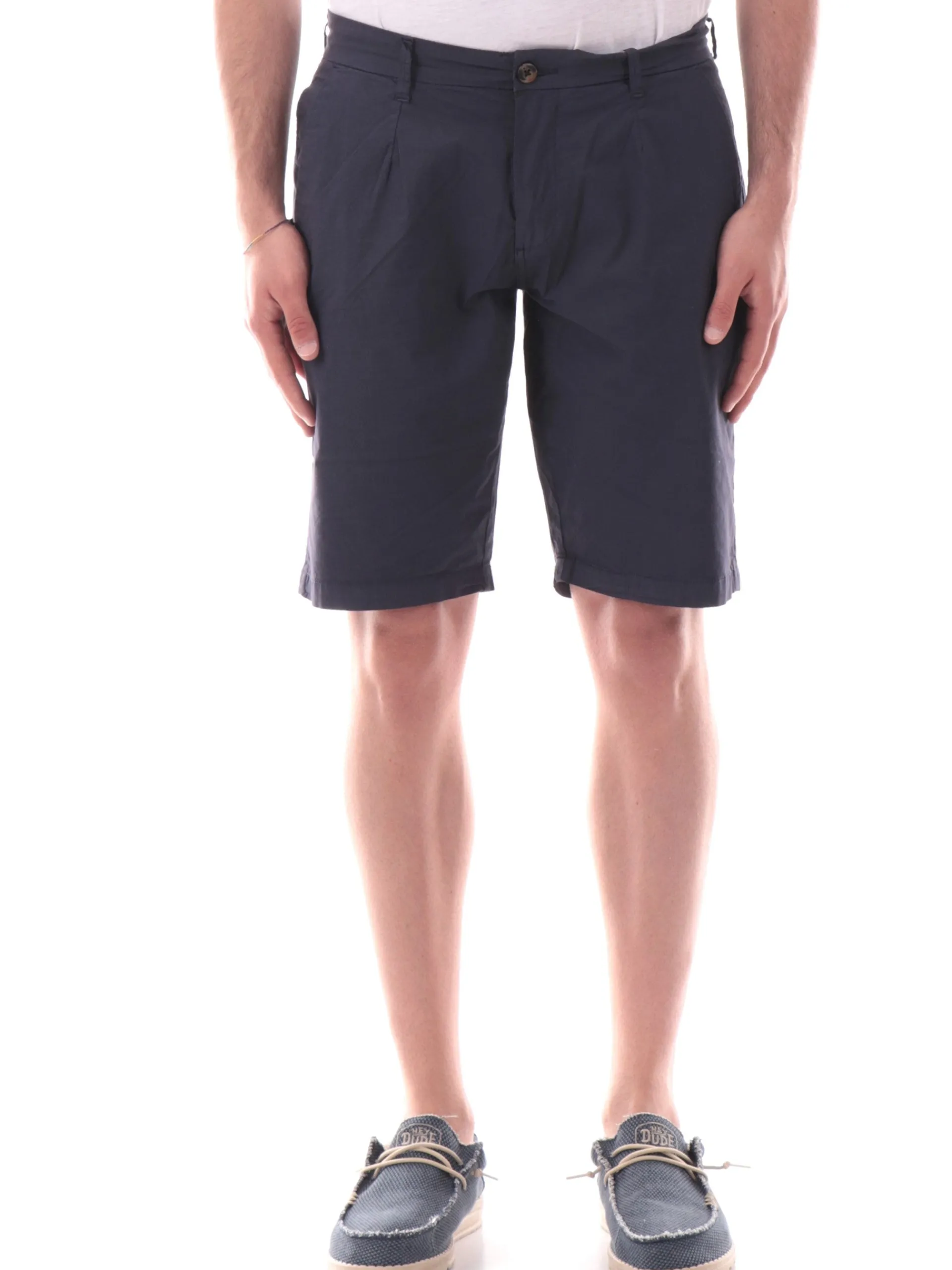 IMPURE Bermuda*Bermuda blu da uomo Chino KURTPOP