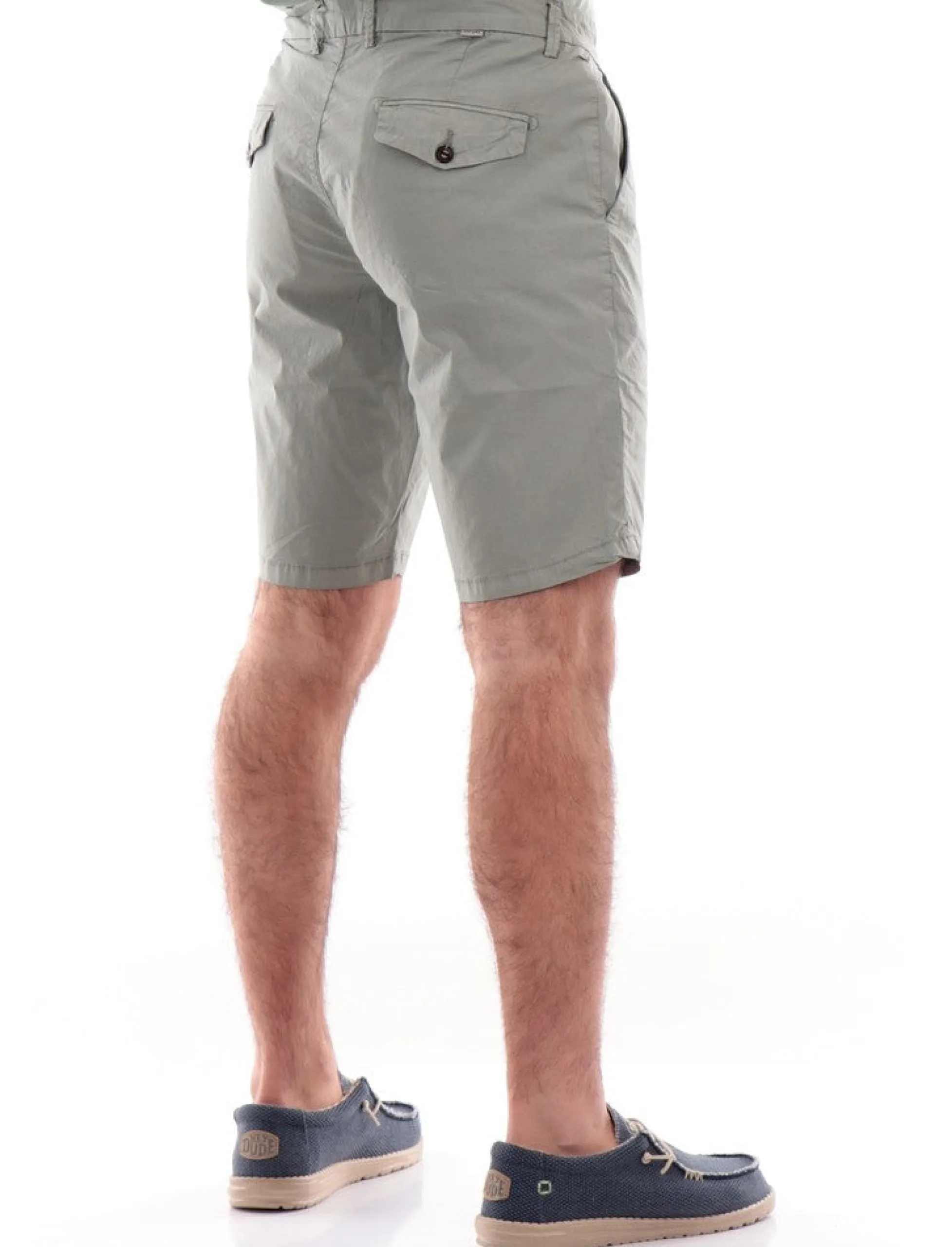 IMPURE Bermuda*Bermuda verde militare da uomo Chino CHS3042