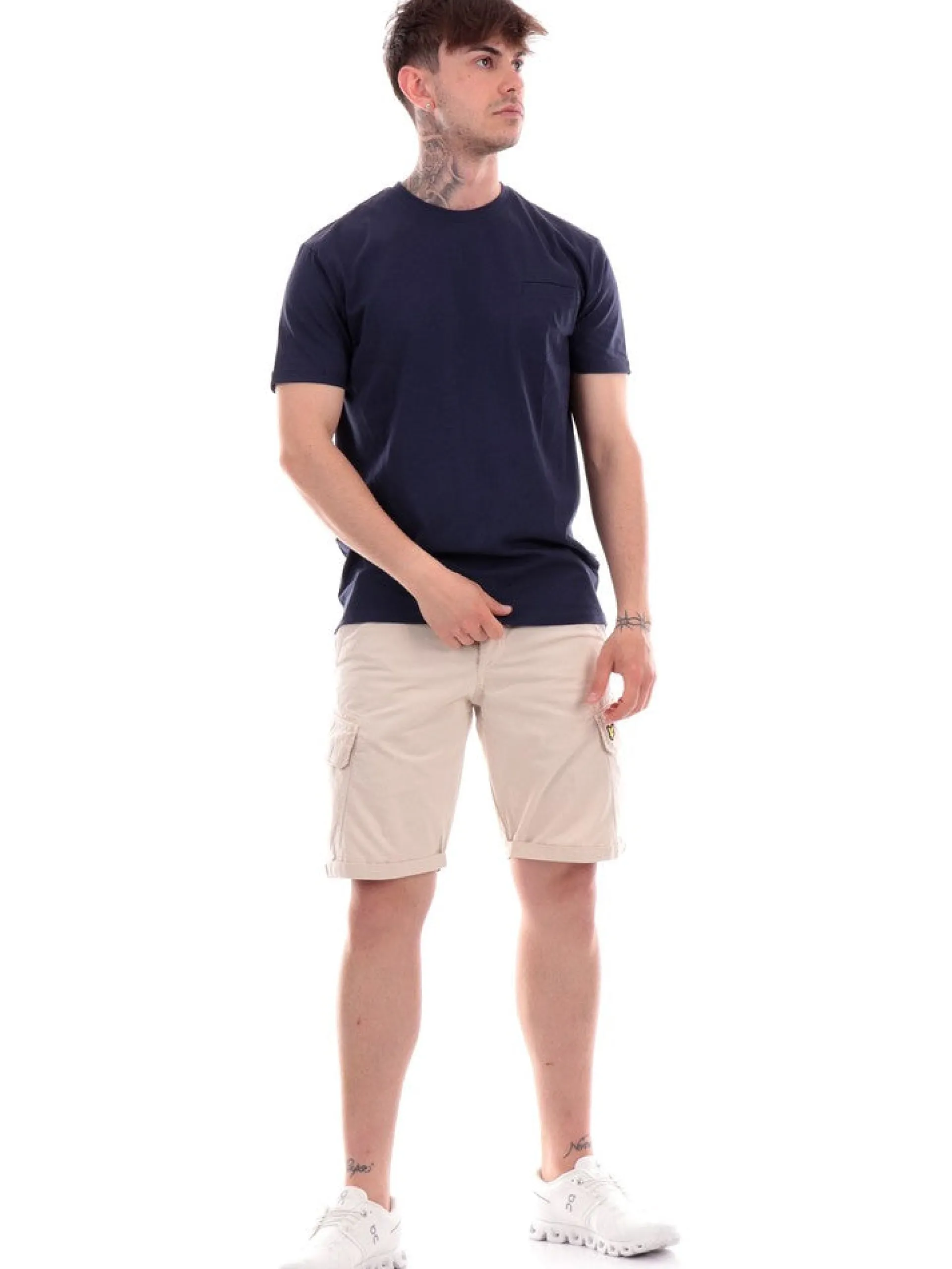 LYLE & SCOTT Bermuda*Bermuda Lyle and Scott uomo Beige Wembley Cargo Short SH1815ITAW