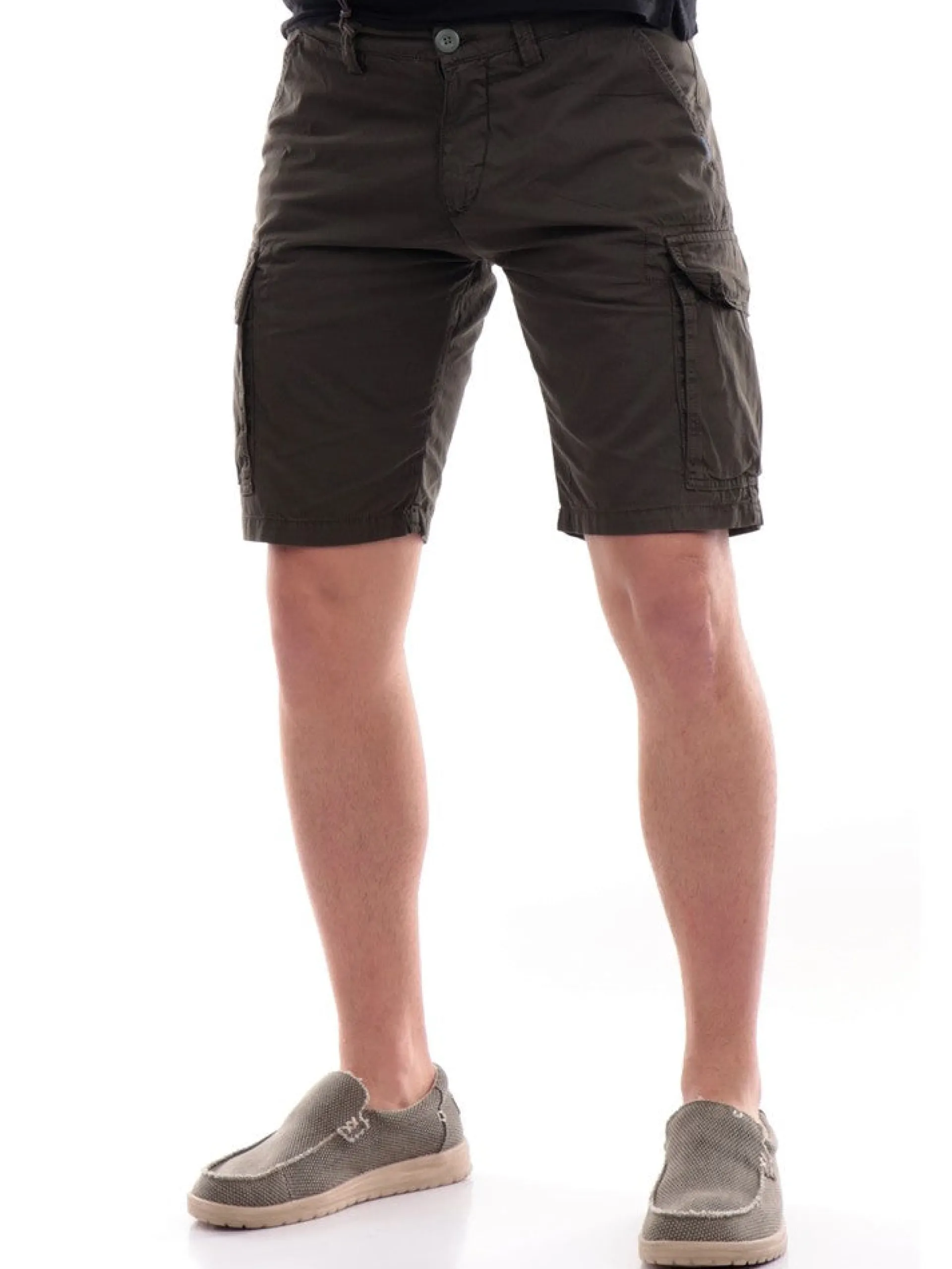 MODFITTERS Bermuda*Bermuda verde militare da uomo DOVERSHORT