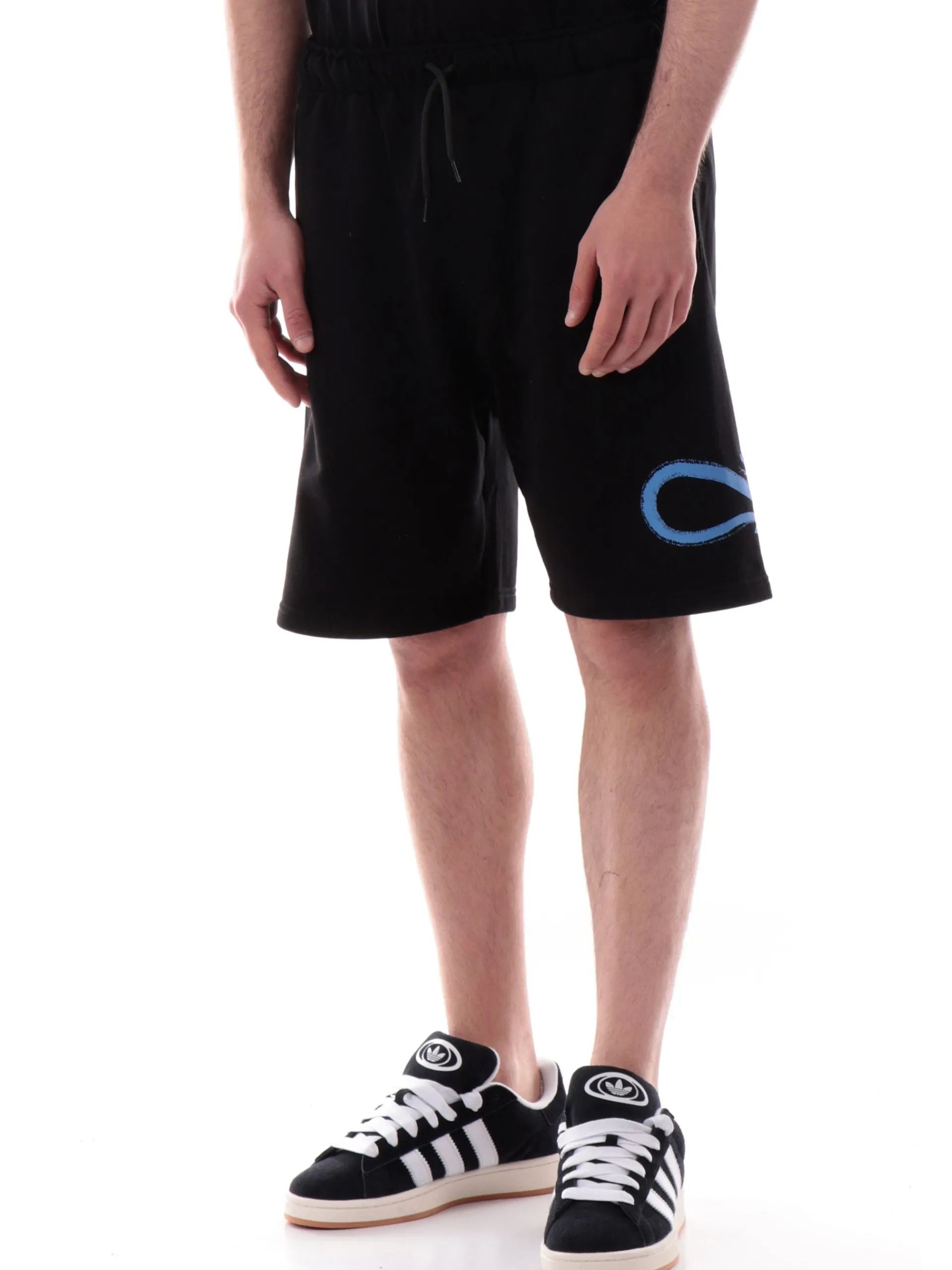 PROPAGANDA Bermuda*Bermuda uomo neri con logo blu 25SSPRBR 424