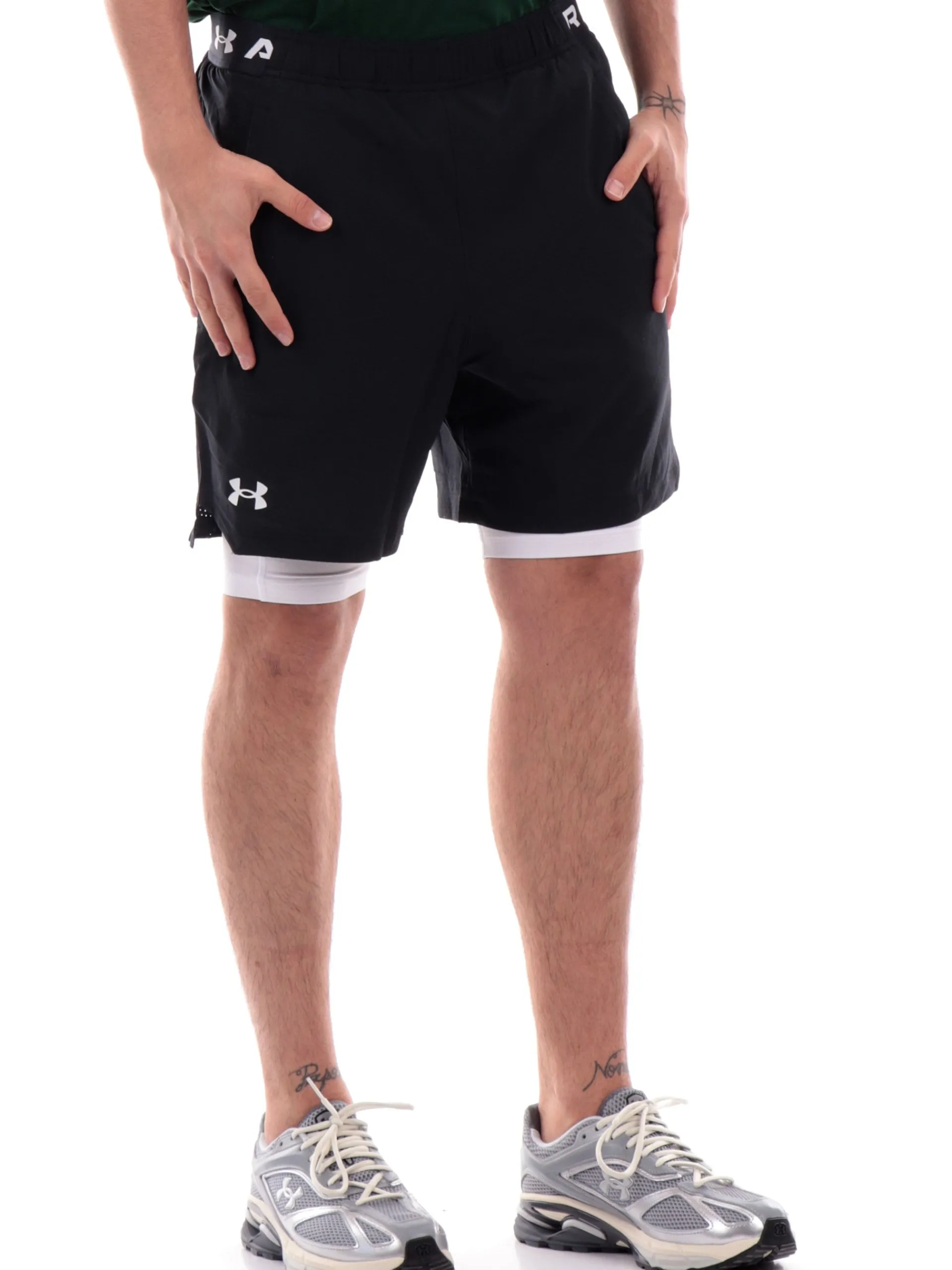 UNDER ARMOUR Bermuda*Bermuda Vanish Woven 2 In 1 neri da uomo calzamaglia interna 13737640
