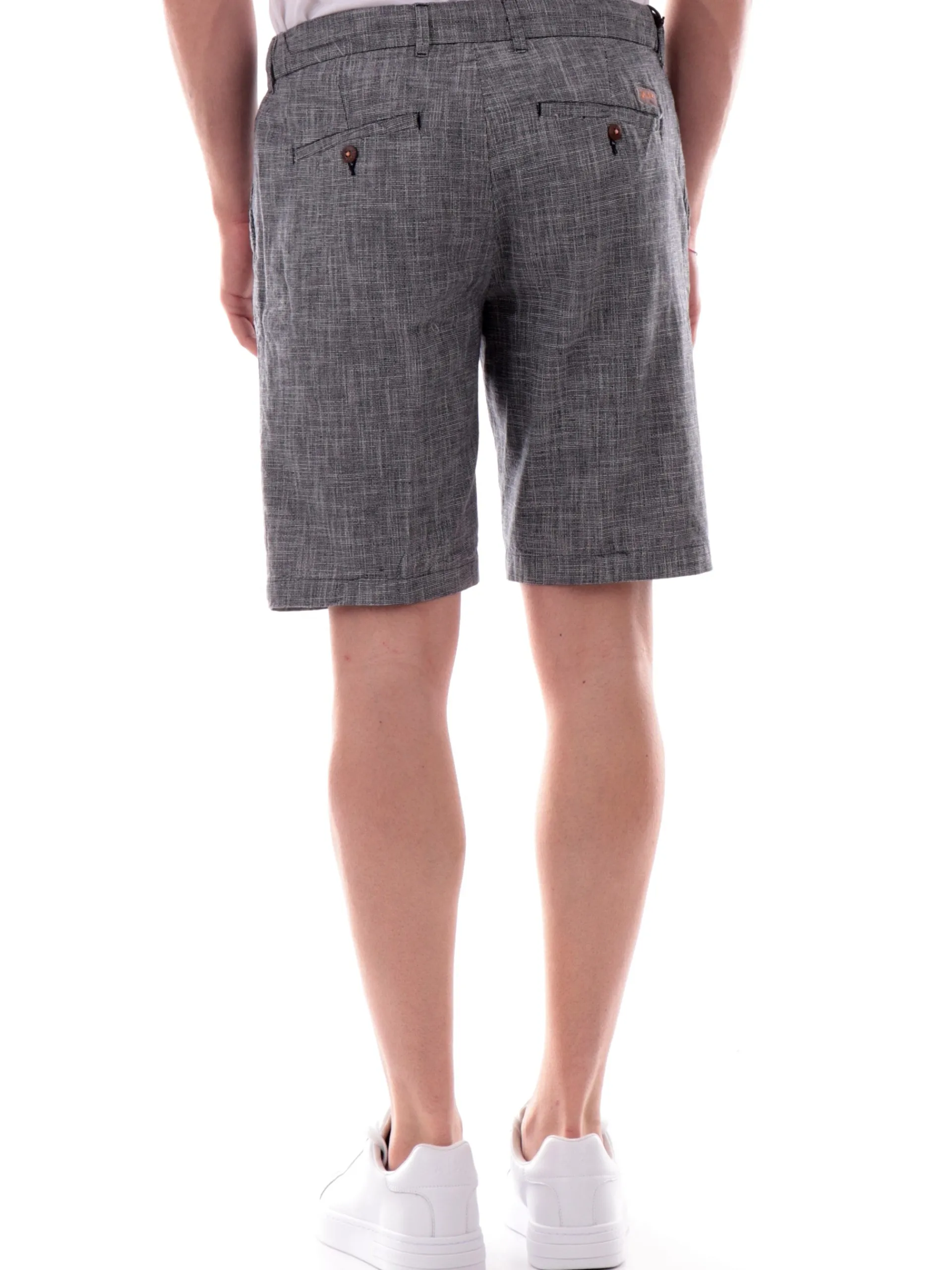 YES ZEE Bermuda*Bermuda grigi rigati da uomo con coulisse P770PF00