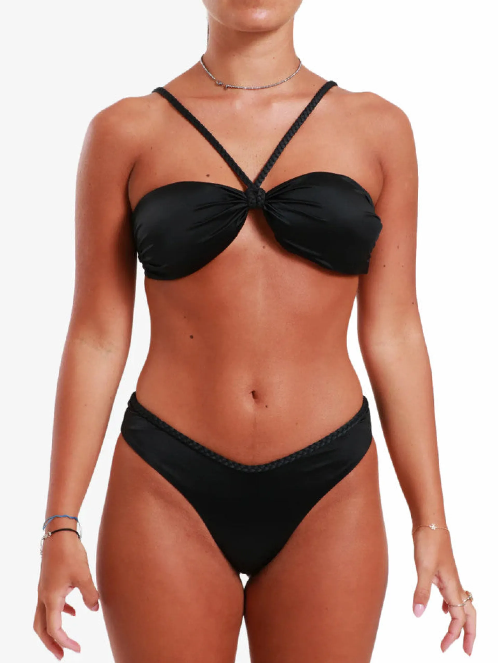 EFFEK Bikini*Bikini donna con fascia nera 1003BK+1024BK