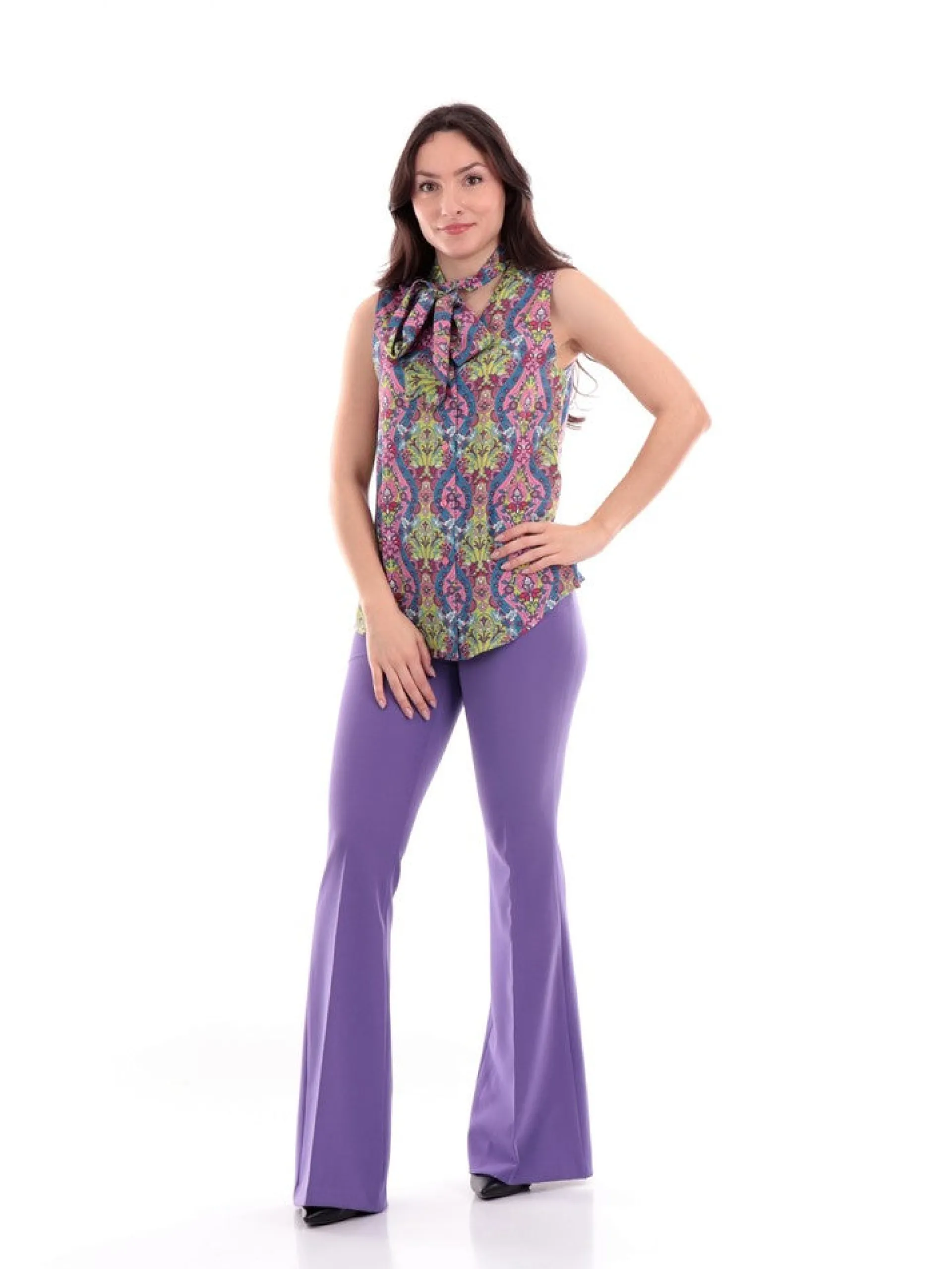 GAELLE Maglie*Blusa multicolore da donna smanicata GBDP16282