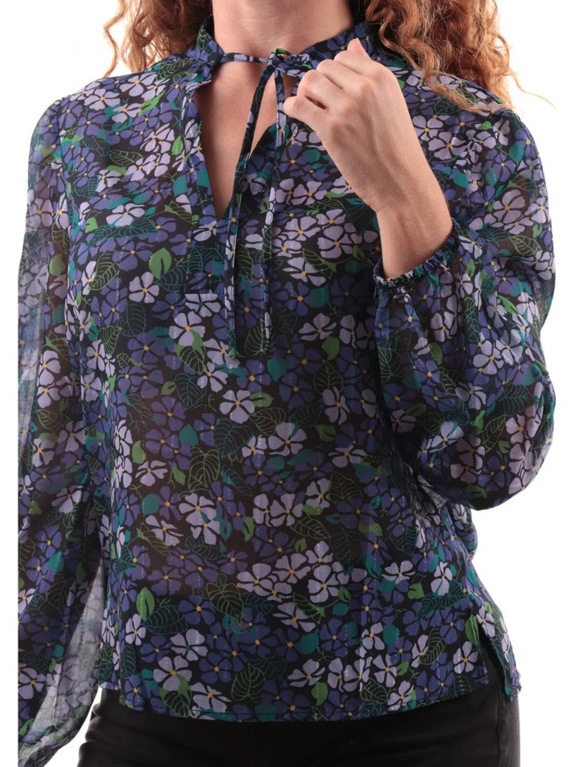 MOLLYBRACKEN Maglie*Blusa Molly Bracken viola da donna Woven R1696BH