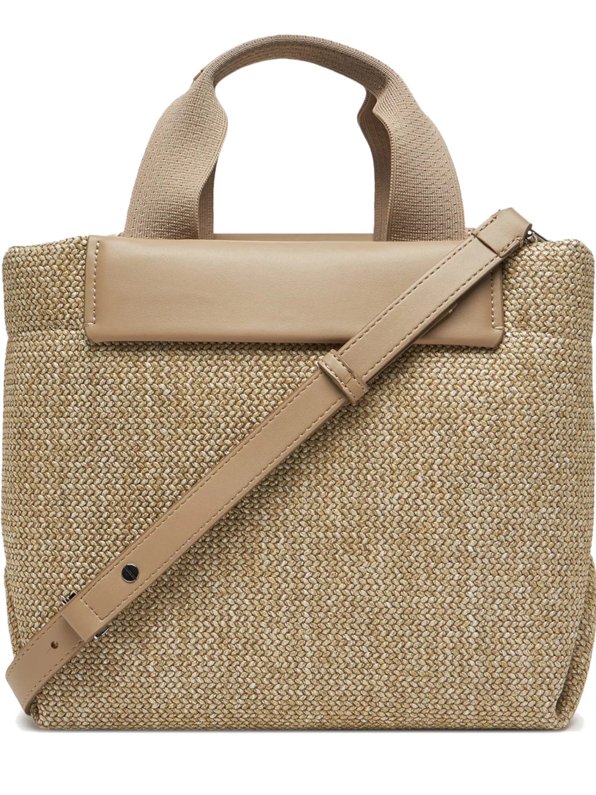 CALVIN KLEIN Borse*Borsa beige Raffia Small Tote Crossbody da donna K60K613026