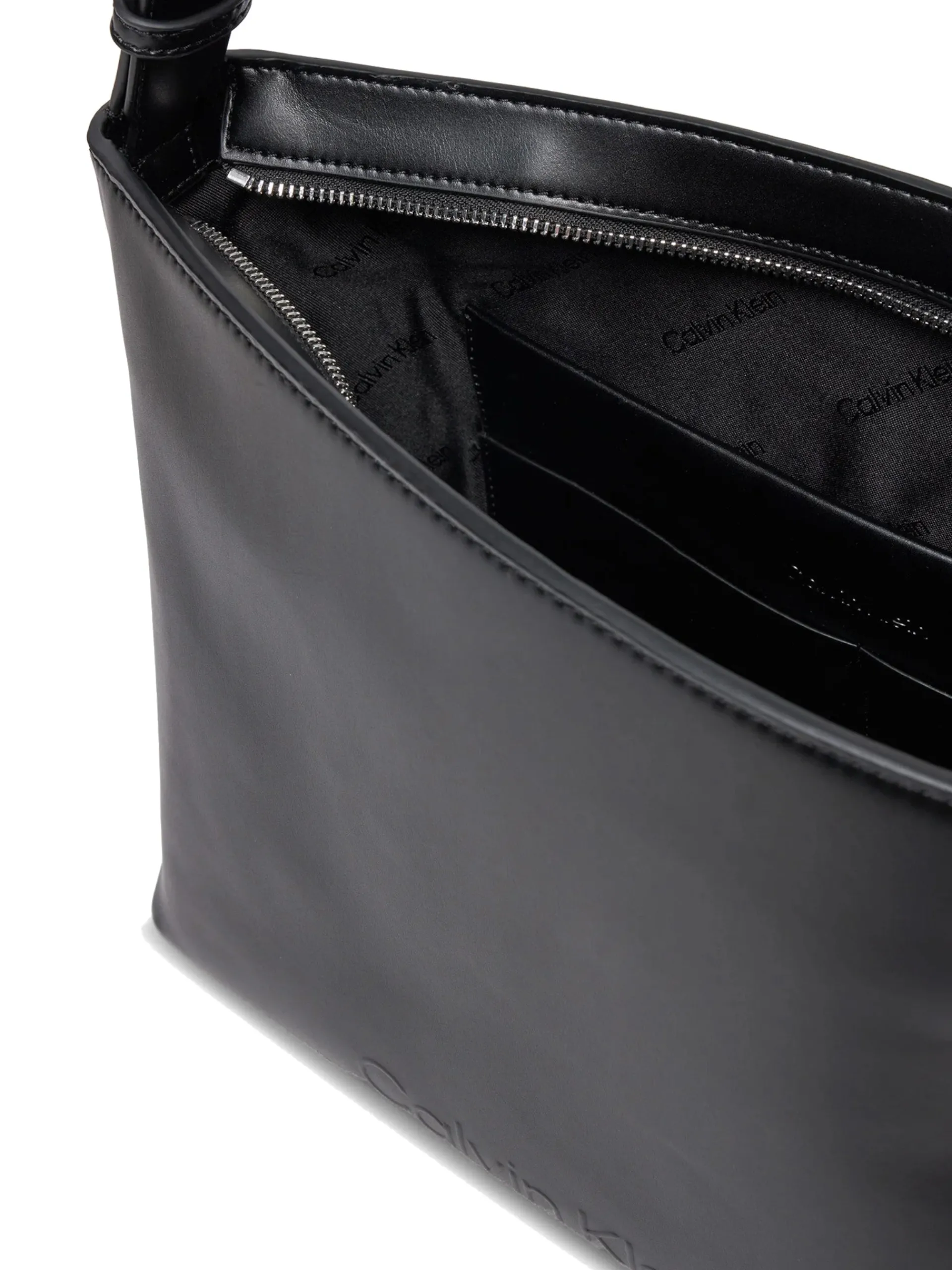 CALVIN KLEIN Borse*Borsa Embossed Logo Medium nera da donna K60K612570