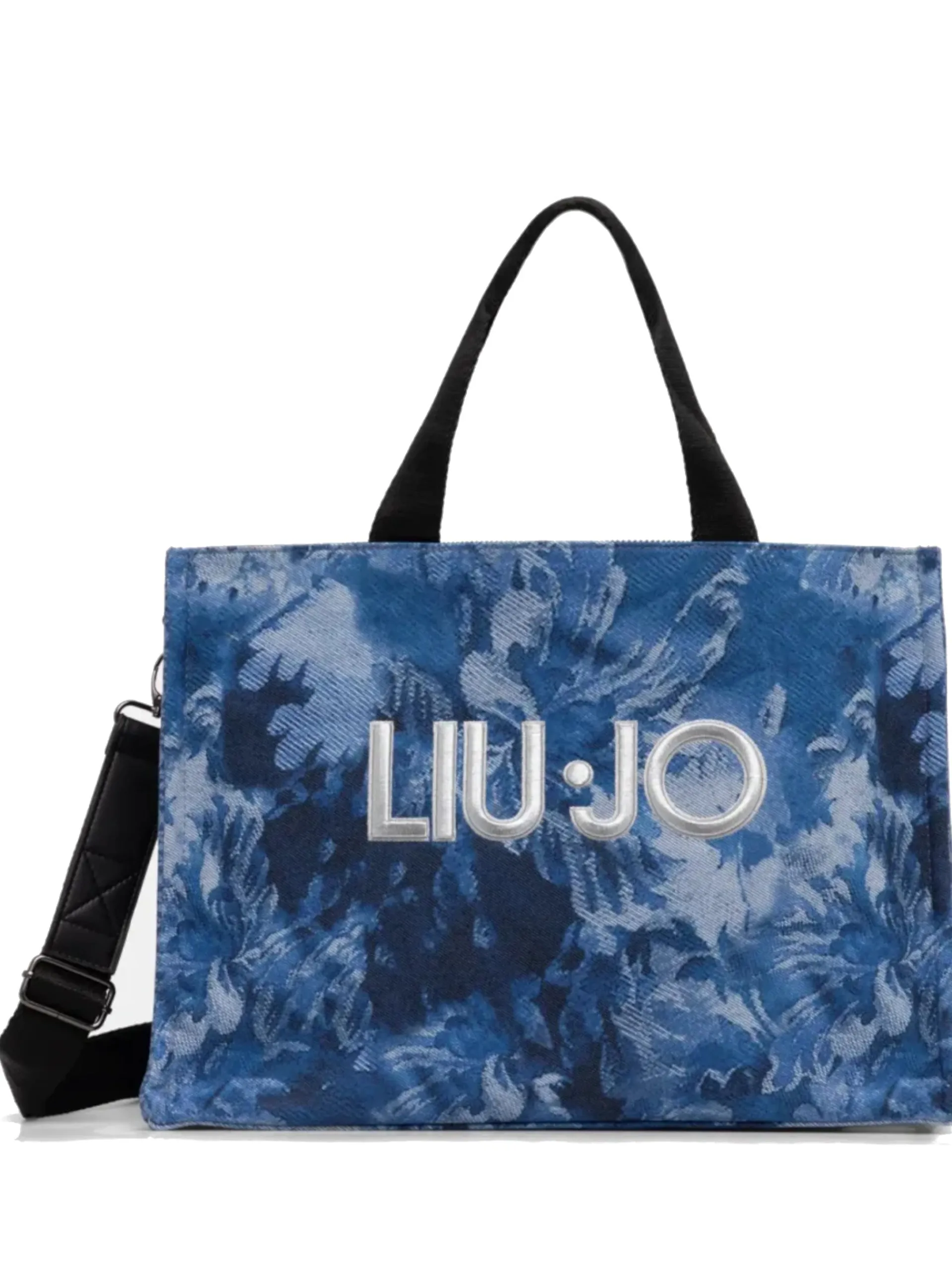 LIU JO MILANO Borse*Borsa Liu Jo jeans L Tote Printed Denim da donna floreale 2A5013D0001