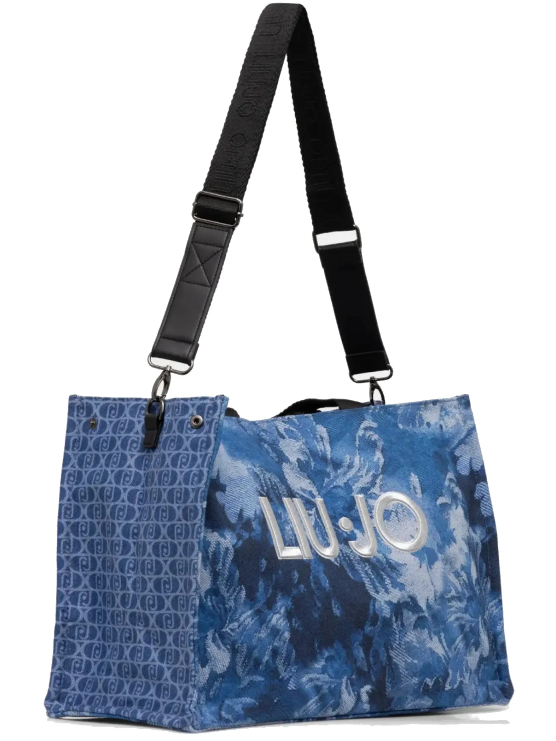 LIU JO MILANO Borse*Borsa Liu Jo jeans L Tote Printed Denim da donna floreale 2A5013D0001