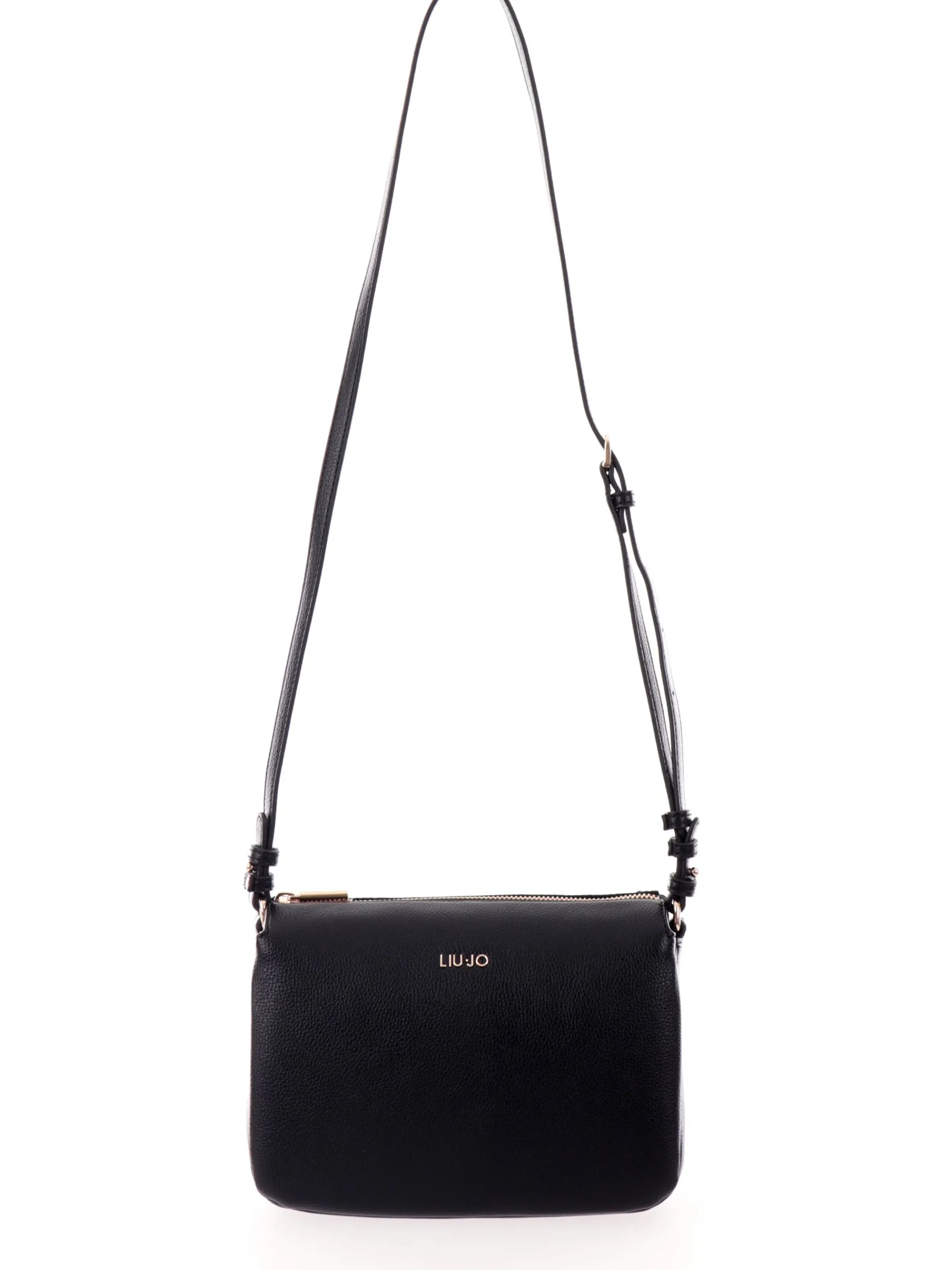 LIU JO MILANO Borse*Borsa Liu Jo nera Crossbody da donna con tracolla e tre scomparti AA5212E0058