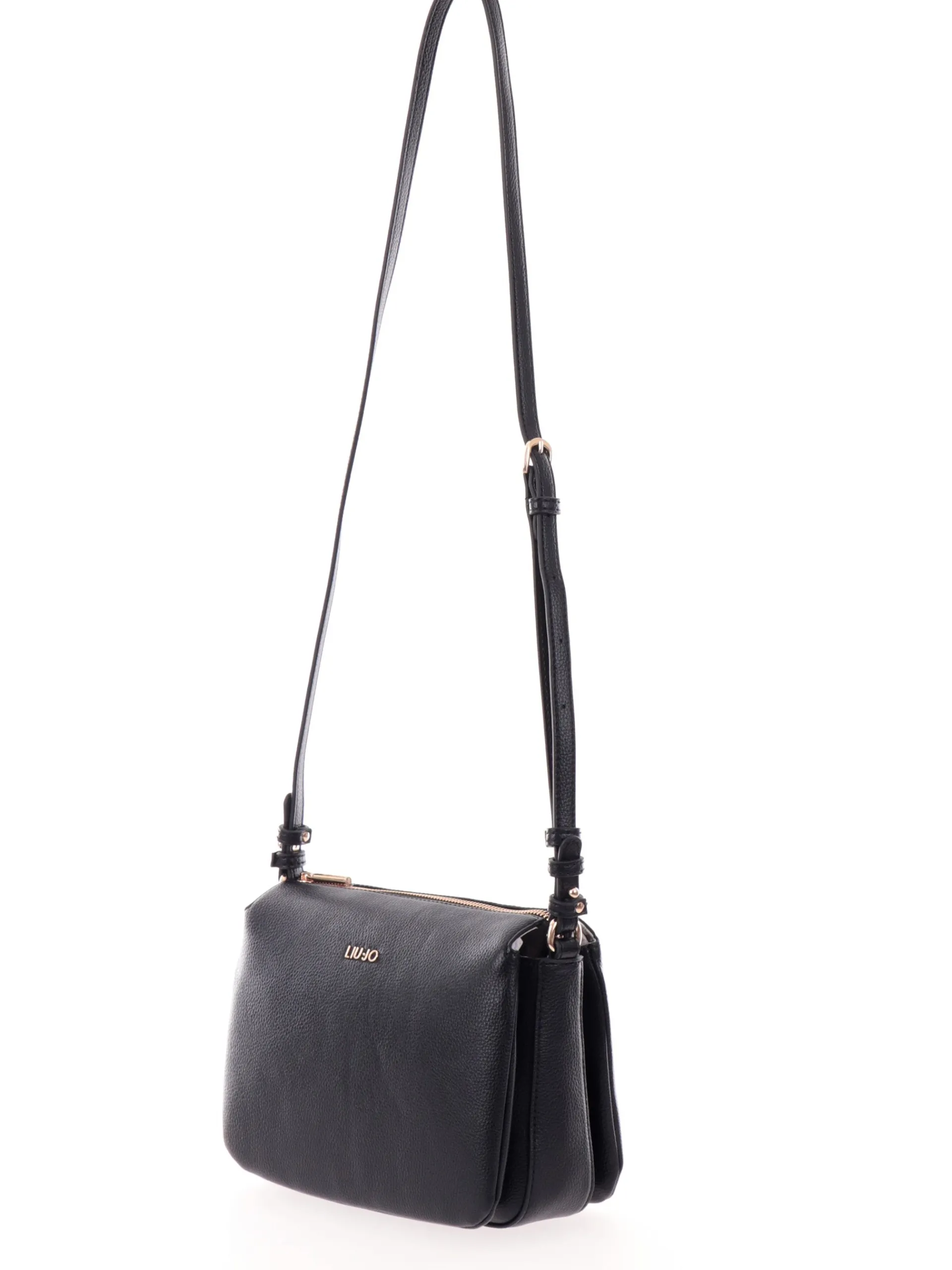 LIU JO MILANO Borse*Borsa Liu Jo nera Crossbody da donna con tracolla e tre scomparti AA5212E0058
