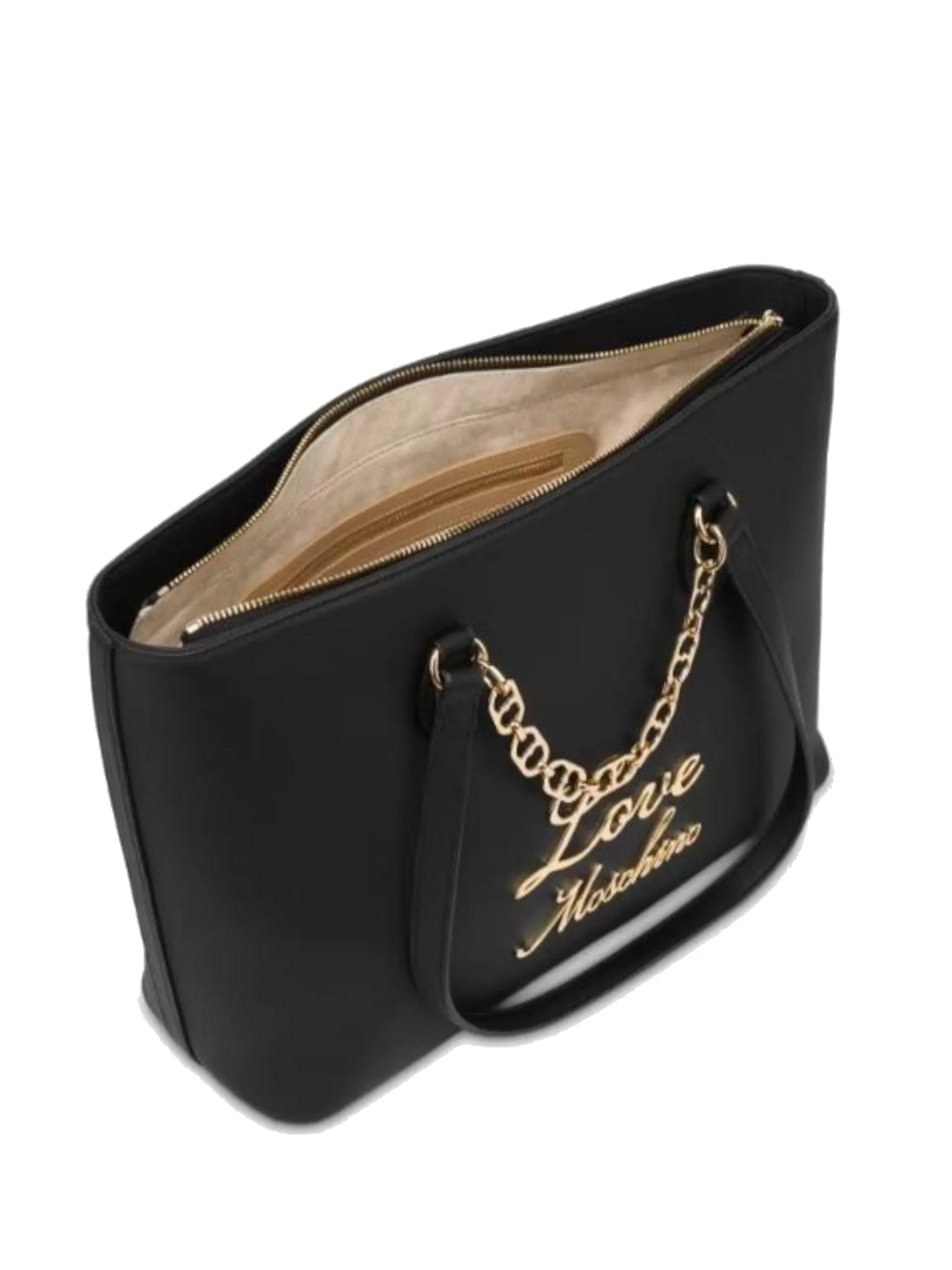 LOVE MOSCHINO Borse*Borsa nera doppio manico con logo JC4315KK0