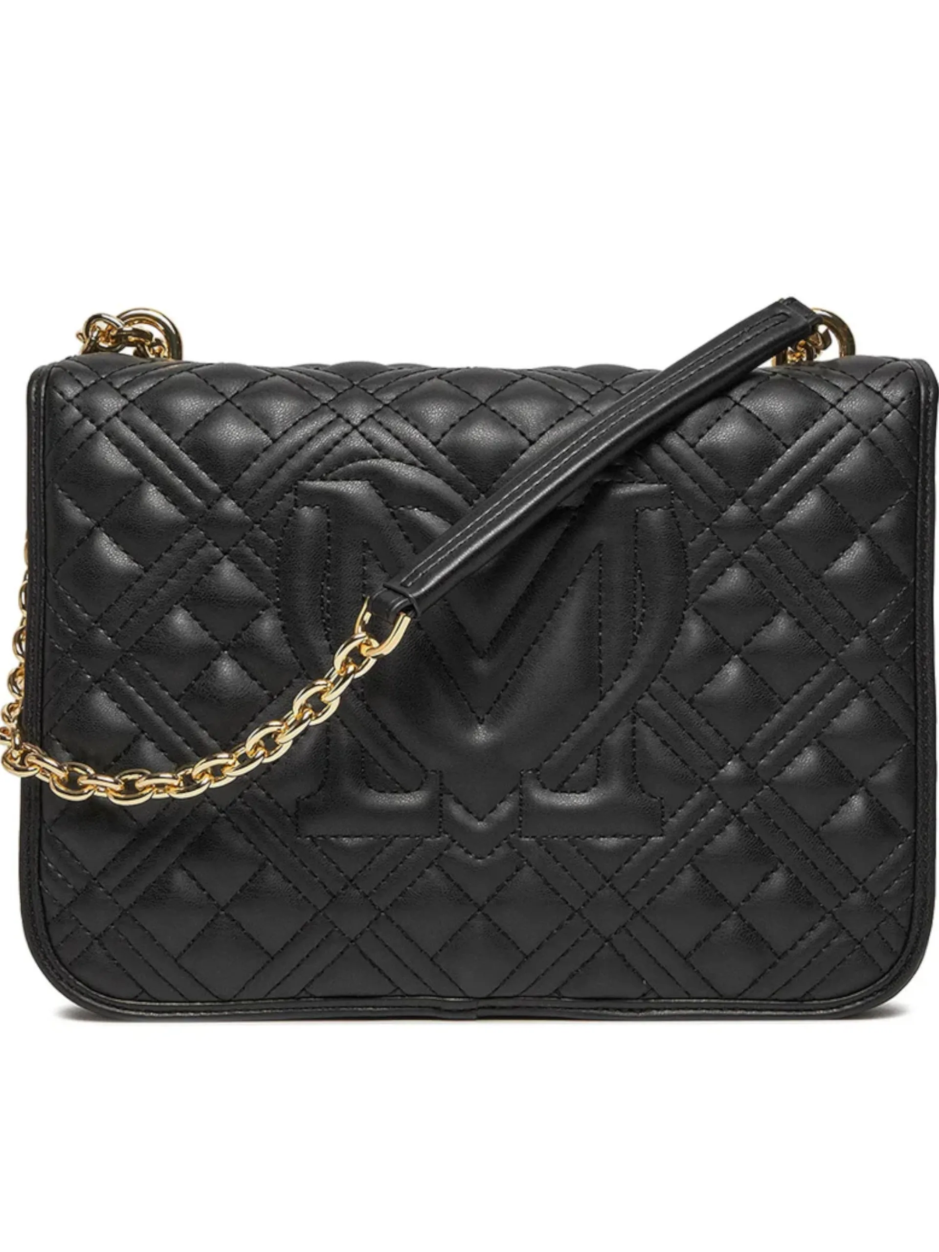 LOVE MOSCHINO Borse*Borsa Moschino nera da donna con tracolla, modello Quilted JC4000