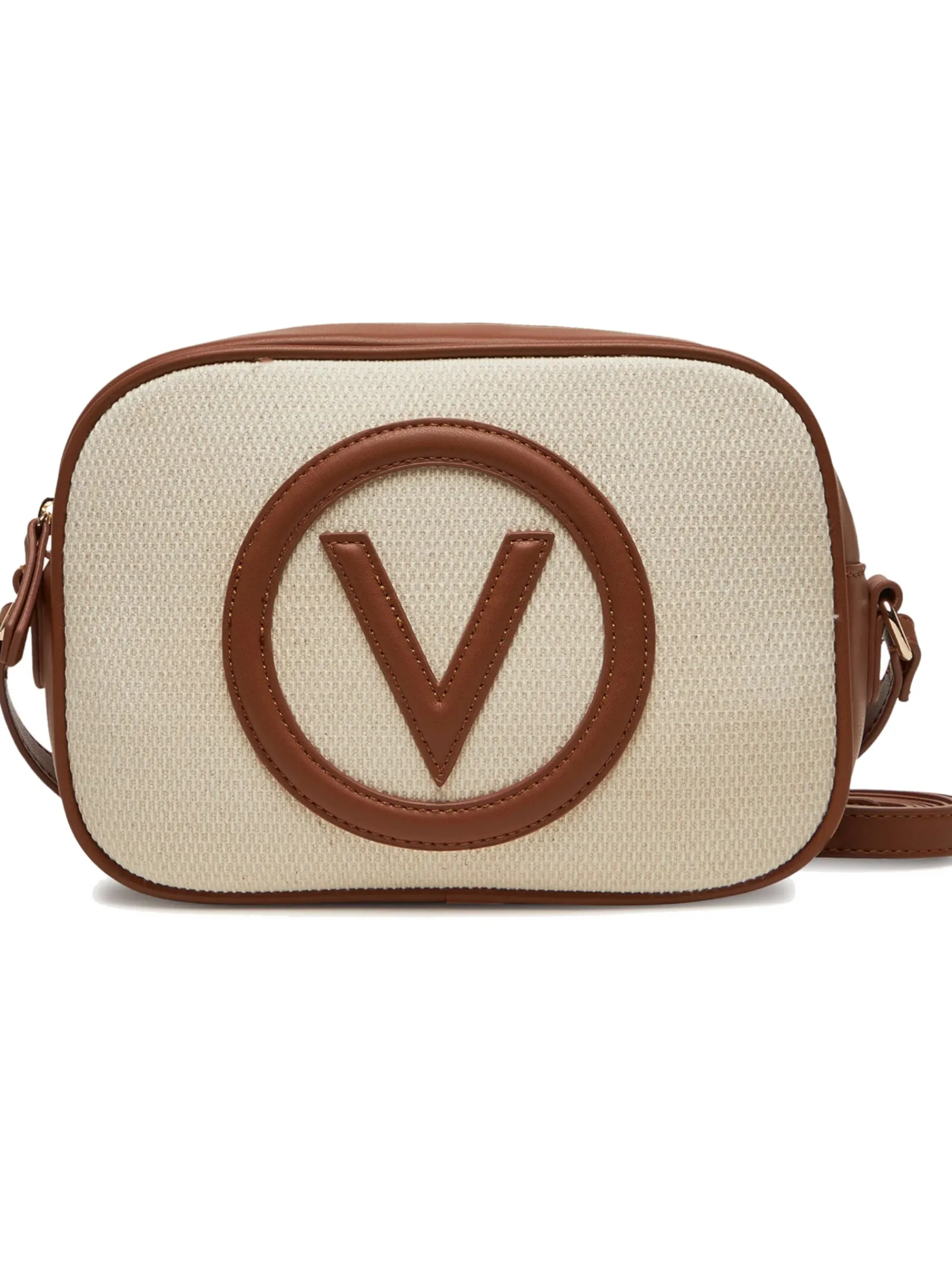 VALENTINO ACCESSORI Borse*Borsa Valentino bianca e marrone Covent Medium da donna con tracolla VBS7QO15