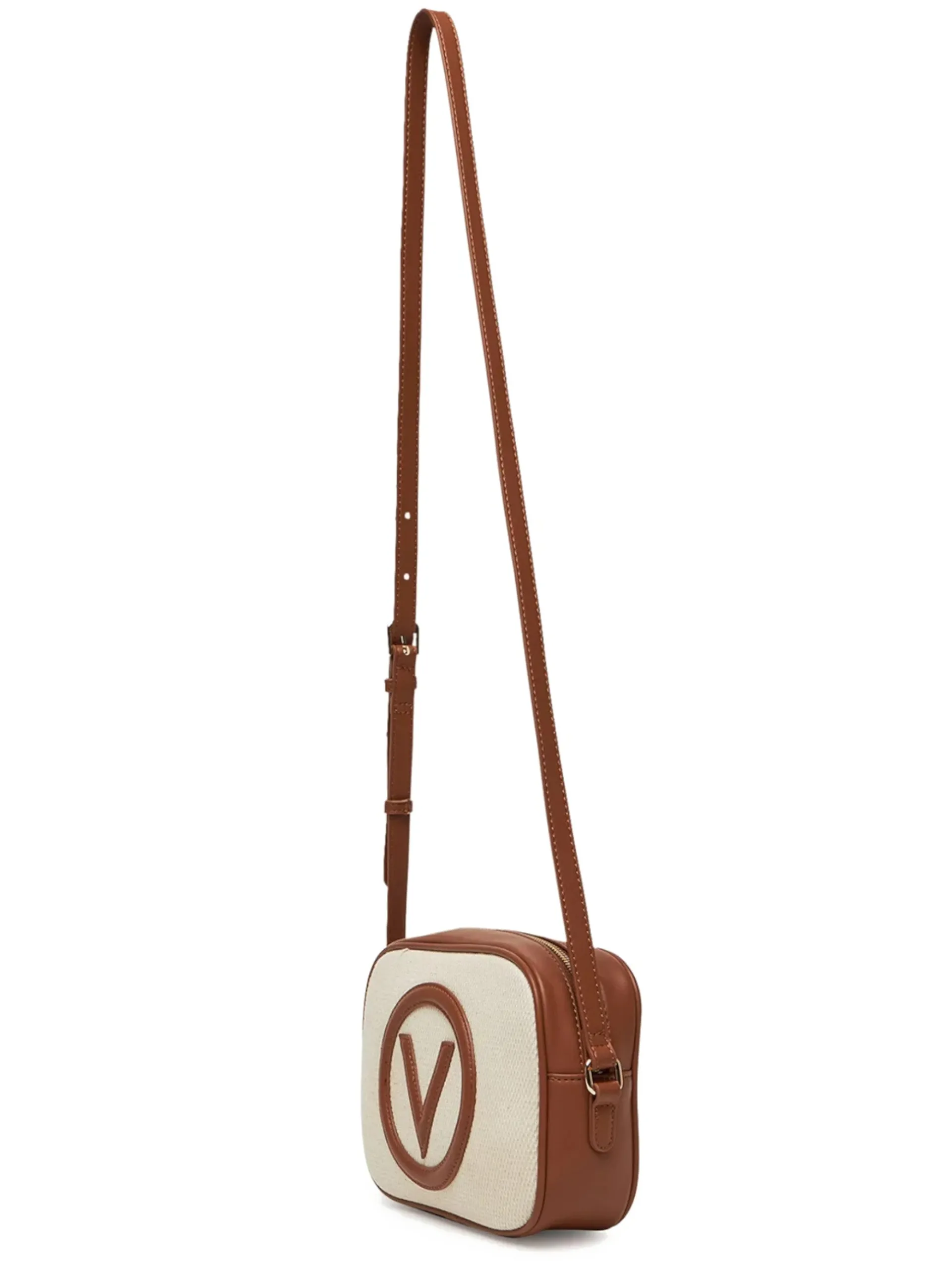 VALENTINO ACCESSORI Borse*Borsa Valentino bianca e marrone Covent Medium da donna con tracolla VBS7QO15