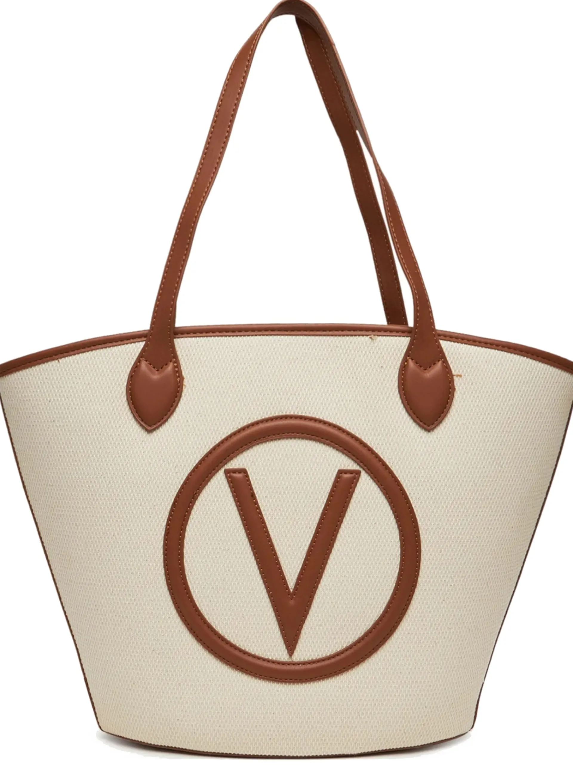 VALENTINO ACCESSORI Borse*Borsa Valentino bianca e marrone Covent da donna con pochette rimovibile VBS7QO02