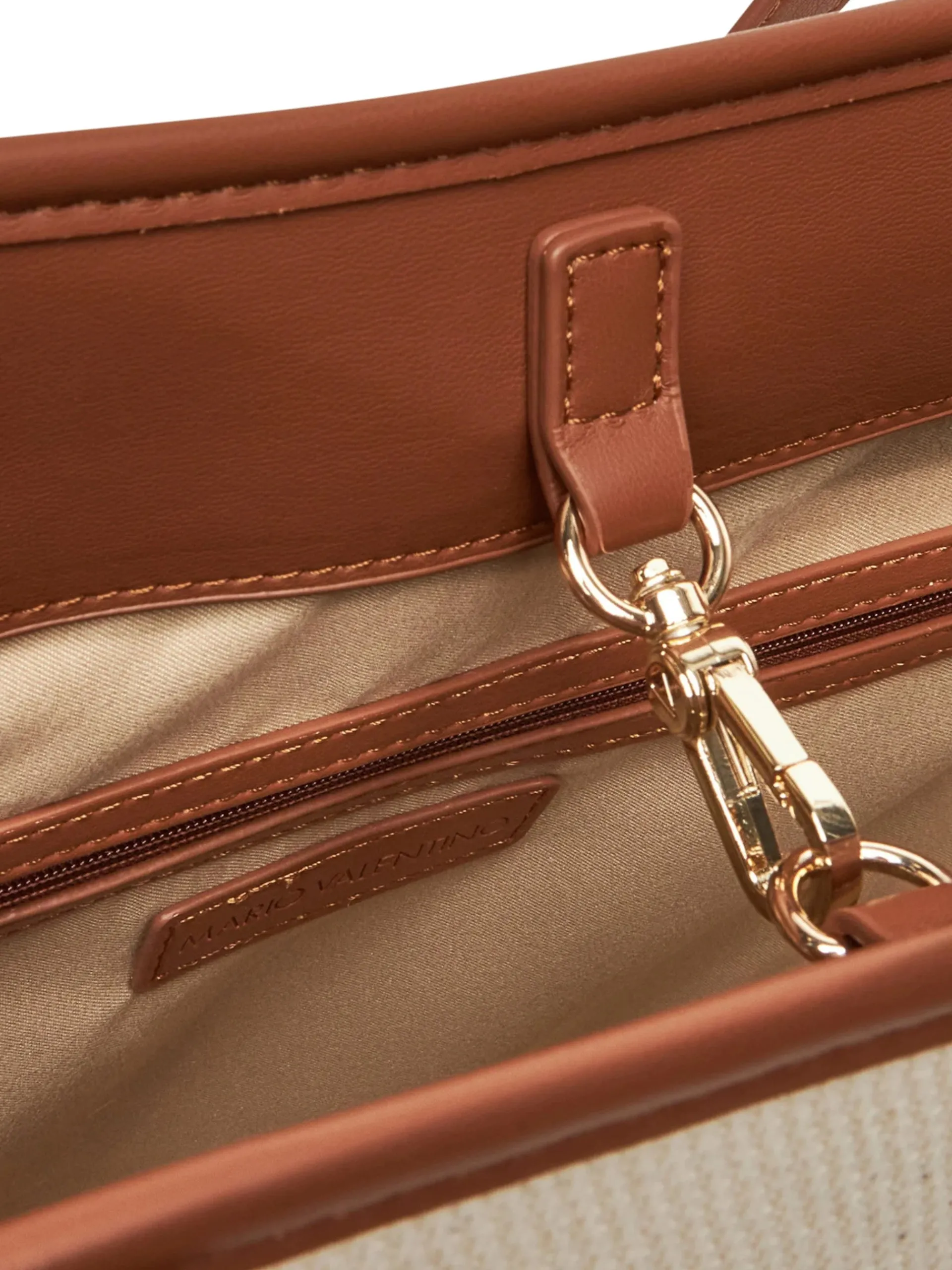 VALENTINO ACCESSORI Borse*Borsa Valentino bianca e marrone Covent da donna con pochette rimovibile VBS7QO02