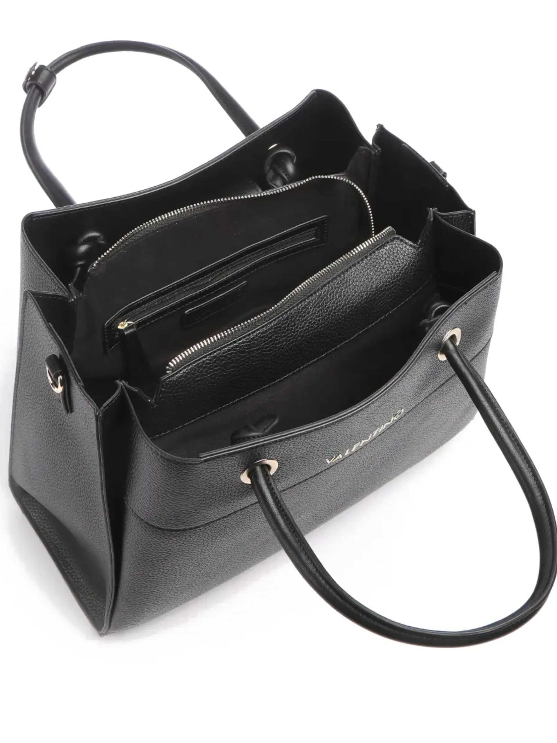 VALENTINO ACCESSORI Borse*Borsa Valentino nera Alexia con doppia tracolla Big VBS5A802