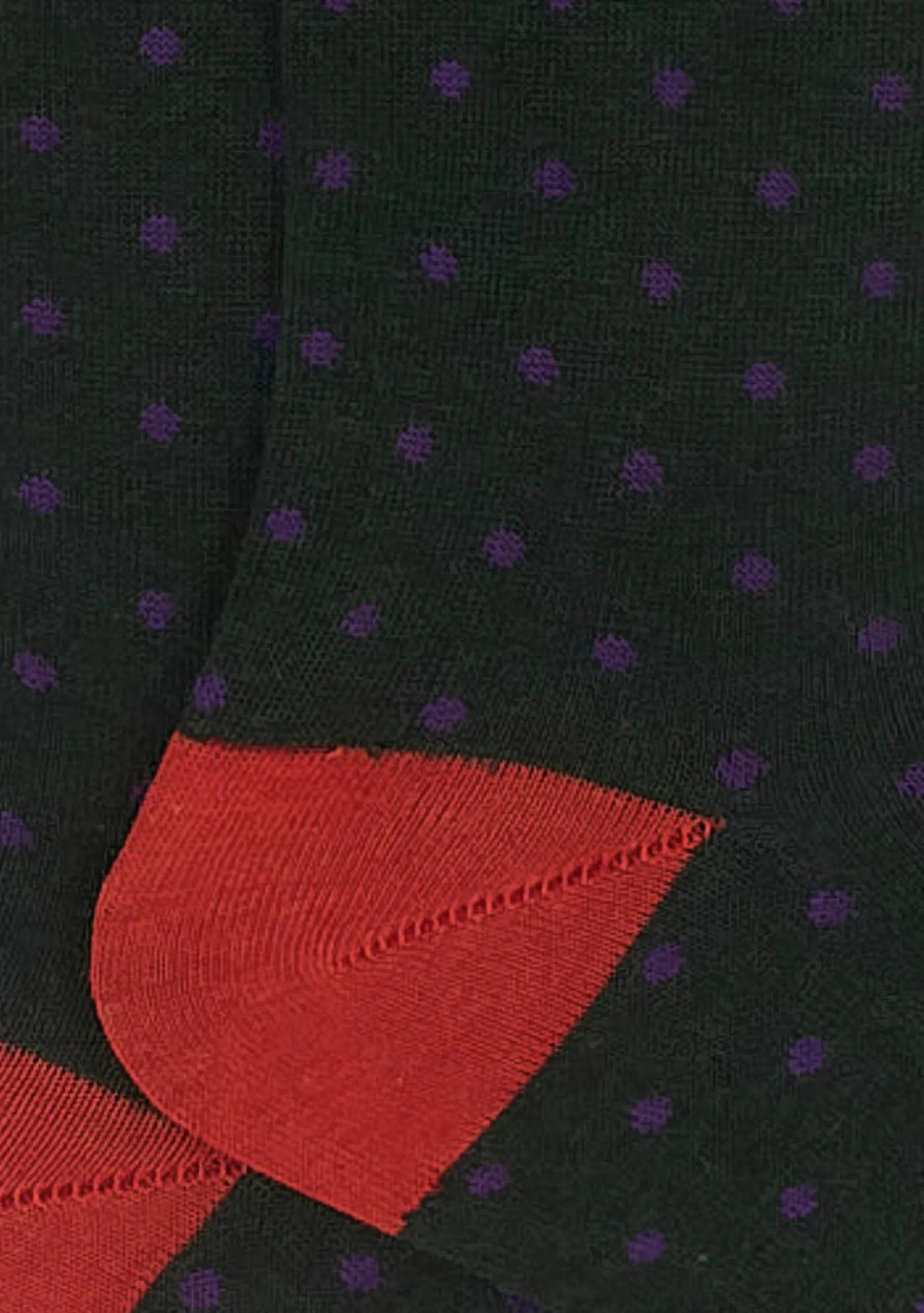 GALLO Calzini*Calzini verdi con pois viola da uomo AP1030133