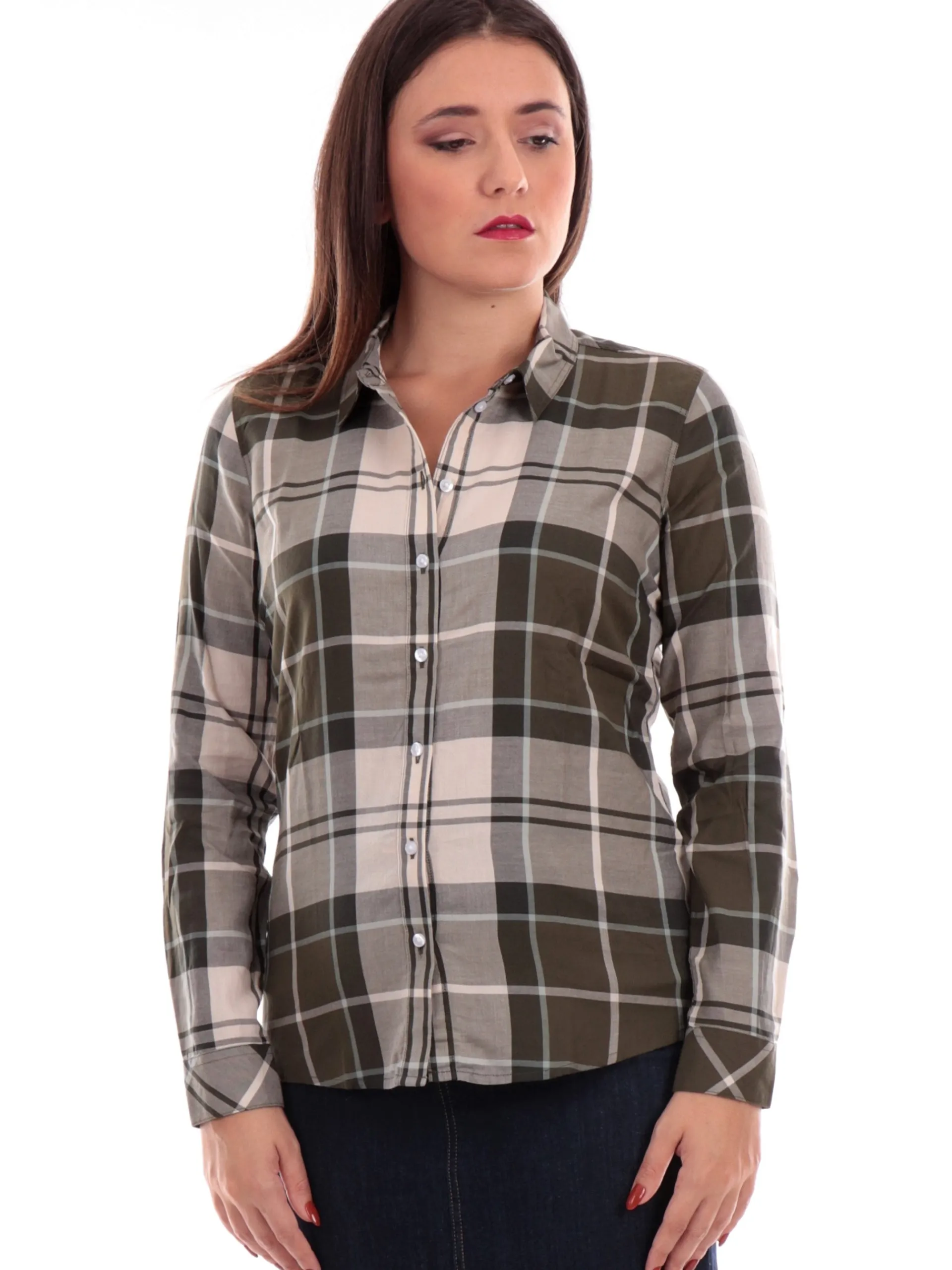 BARBOUR Top & Camicie*Camicia a quadri verde da donna Bredon LSH1353