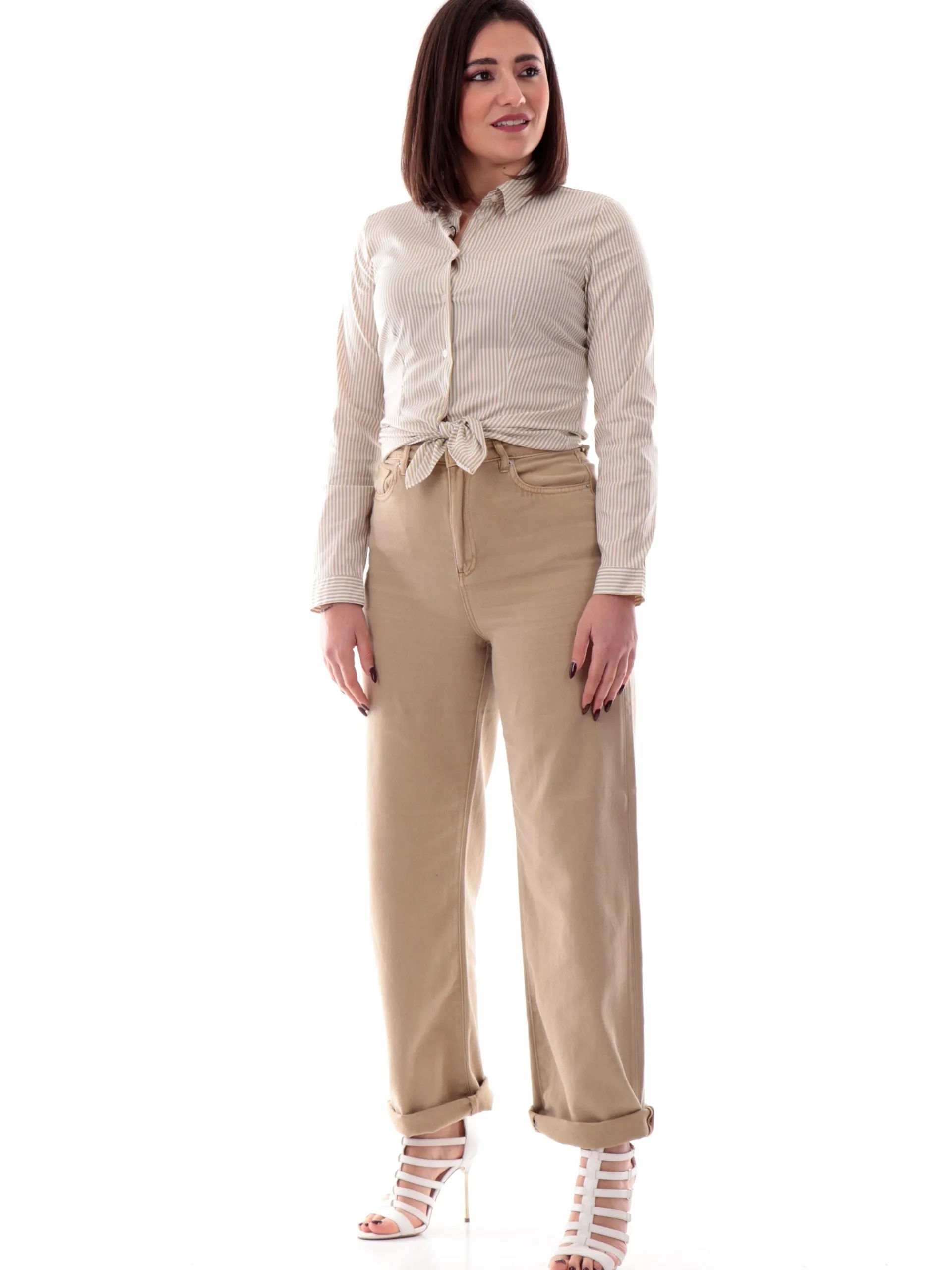 EMME MARELLA Top & Camicie*Camicia a righe bianca da donna in cotone RACER