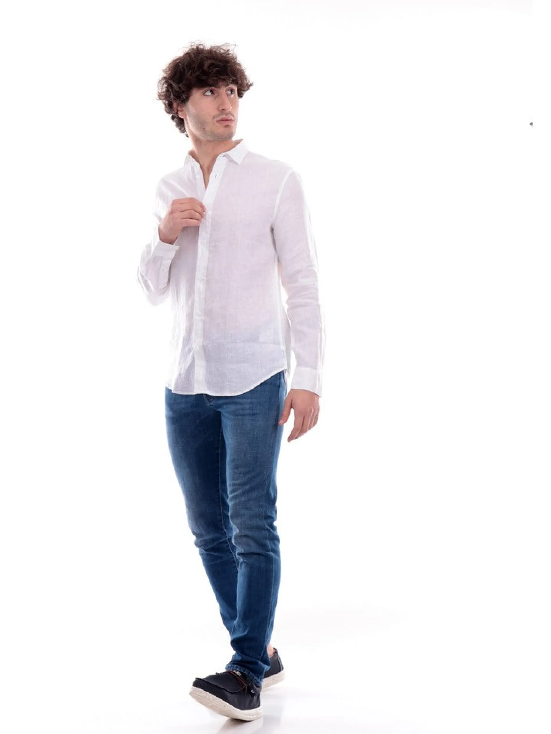 ARMANI EXCHANGE Camicie*Camicia AX da uomo bianca 8NZC50ZNCFZ