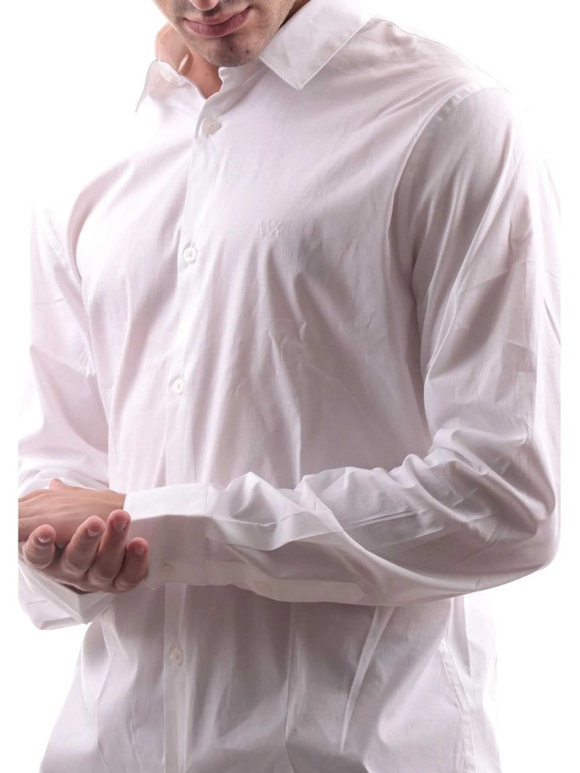ARMANI EXCHANGE Camicie*Camicia bianca da uomo 8NZC31ZN28Z