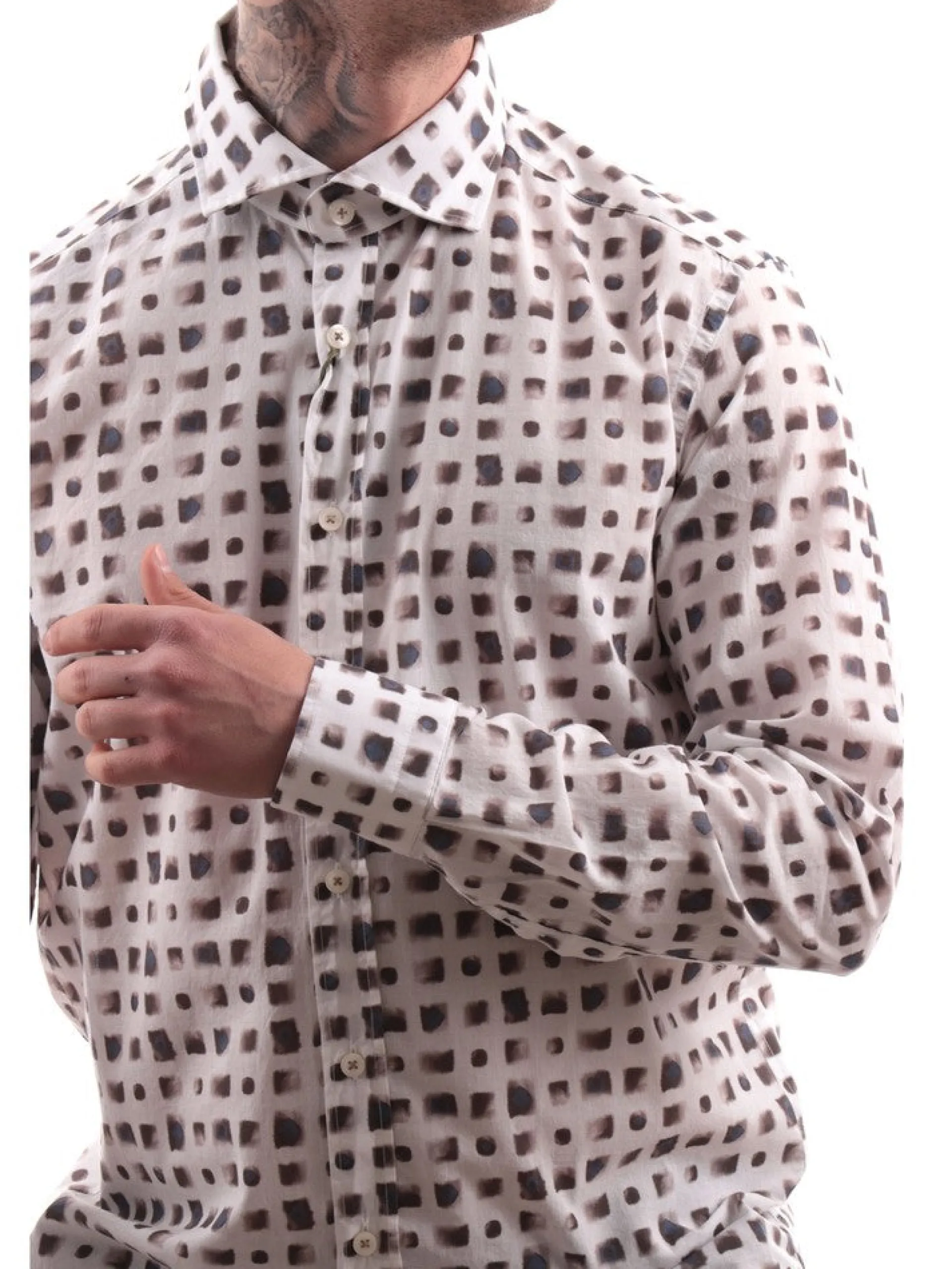 BASTONCINO Camicie*Camicia bianca da uomo pois 261