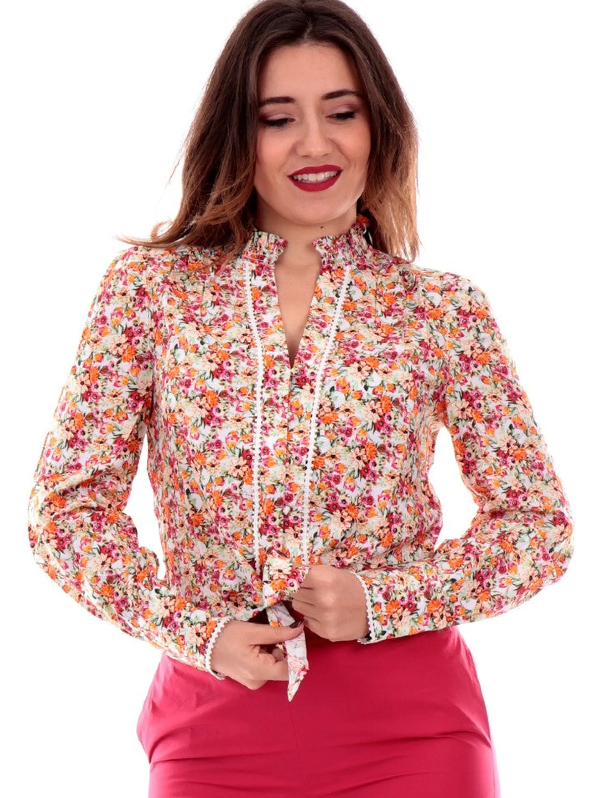 GUESS Top & Camicie*Camicia crop da donna con nodo New Rita W4GH64WG562