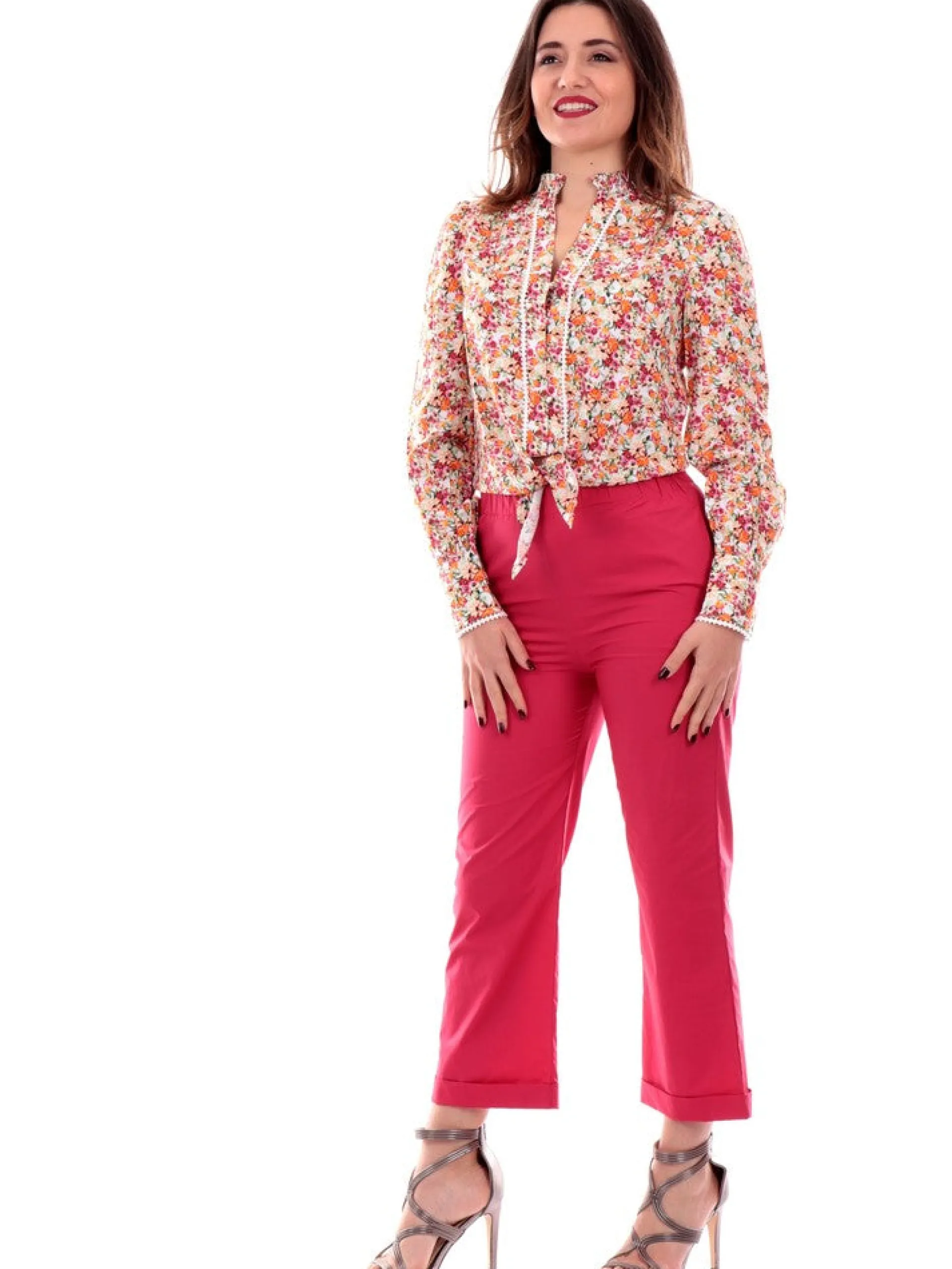 GUESS Top & Camicie*Camicia crop da donna con nodo New Rita W4GH64WG562