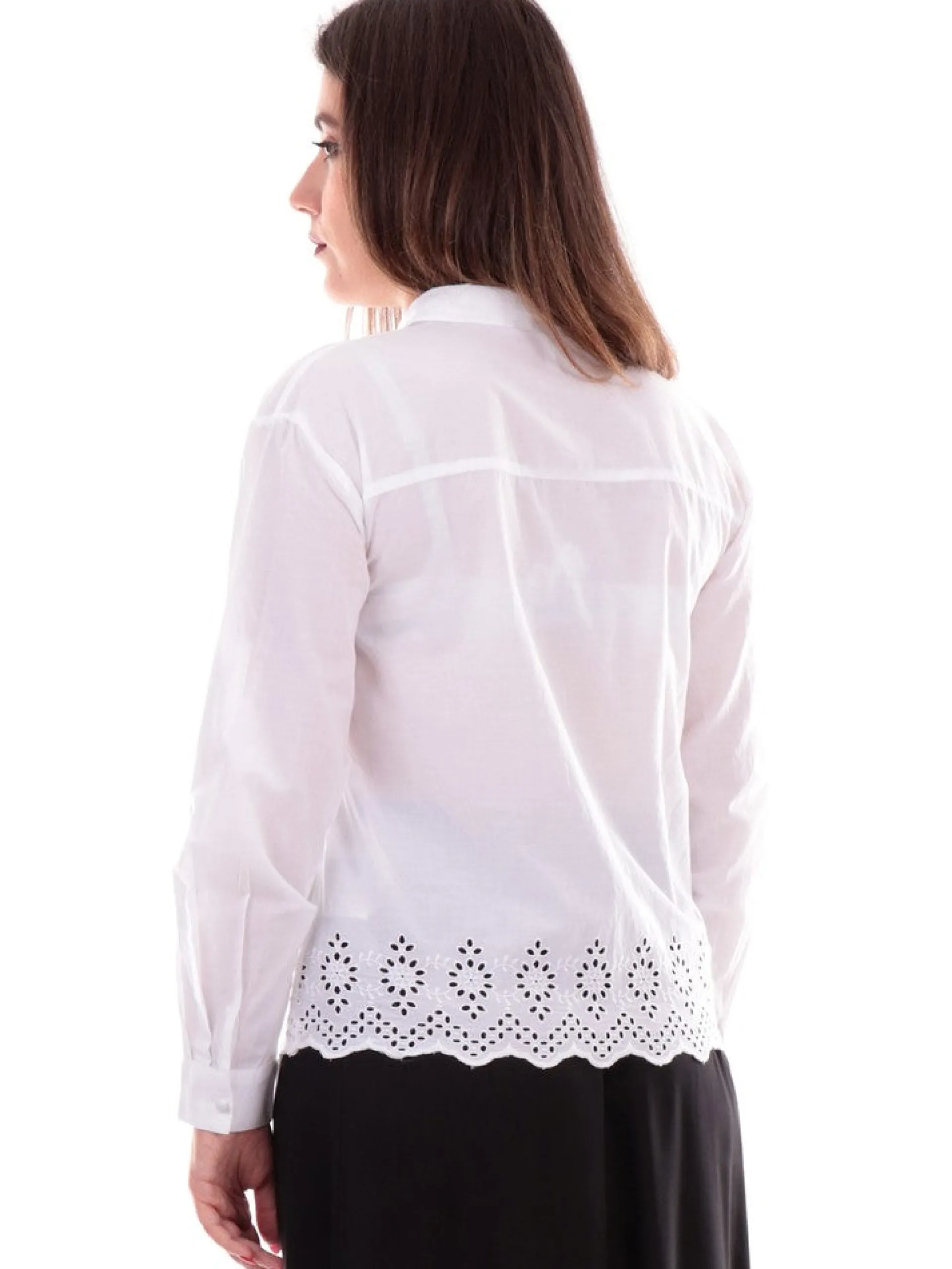 ONLY Top & Camicie*Camicia donna bianca fondo ricamato 15313165