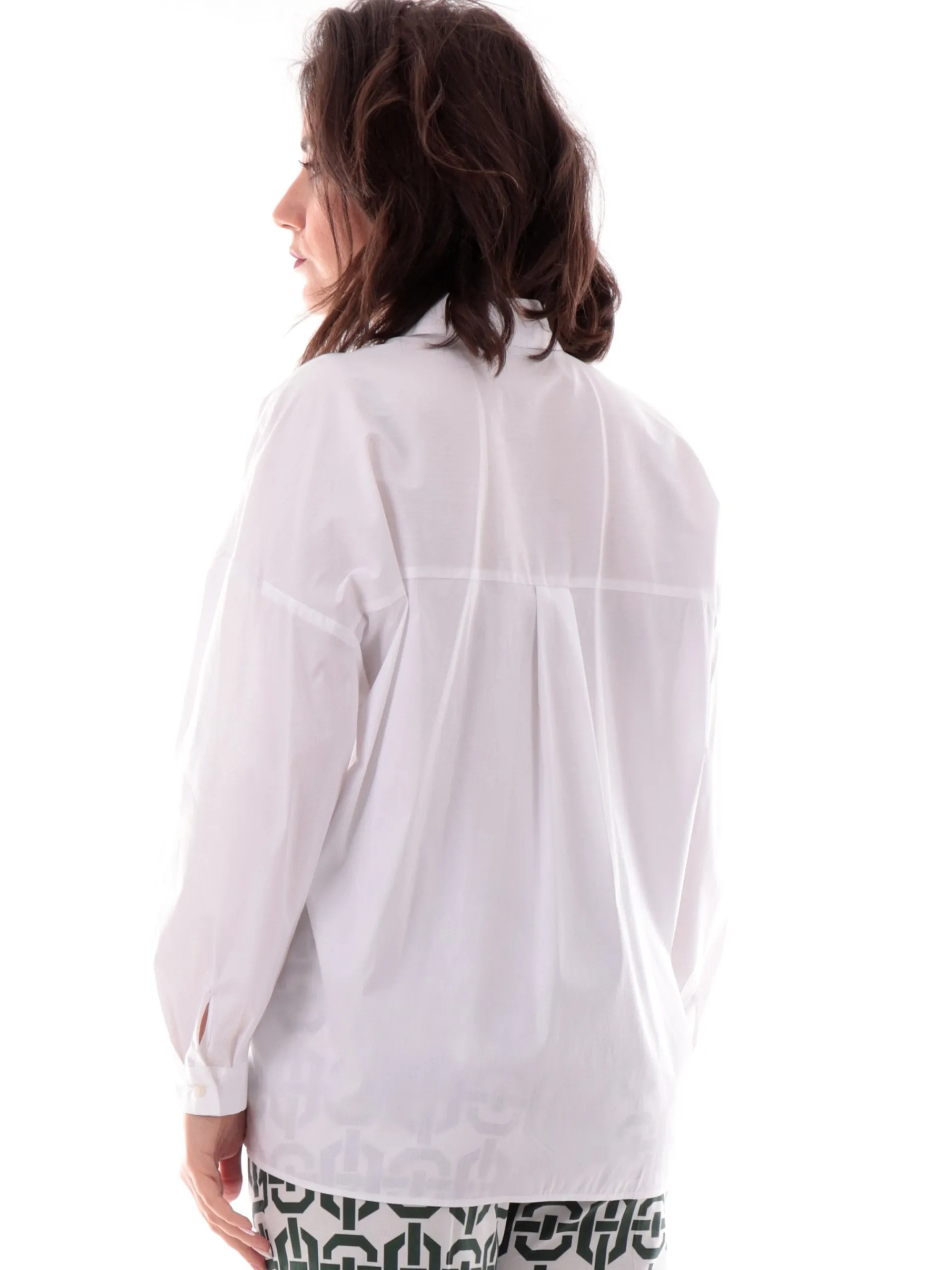 EMME MARELLA Top & Camicie*Camicia bianca in cotone da donna maniche tre quarti TRIESTE