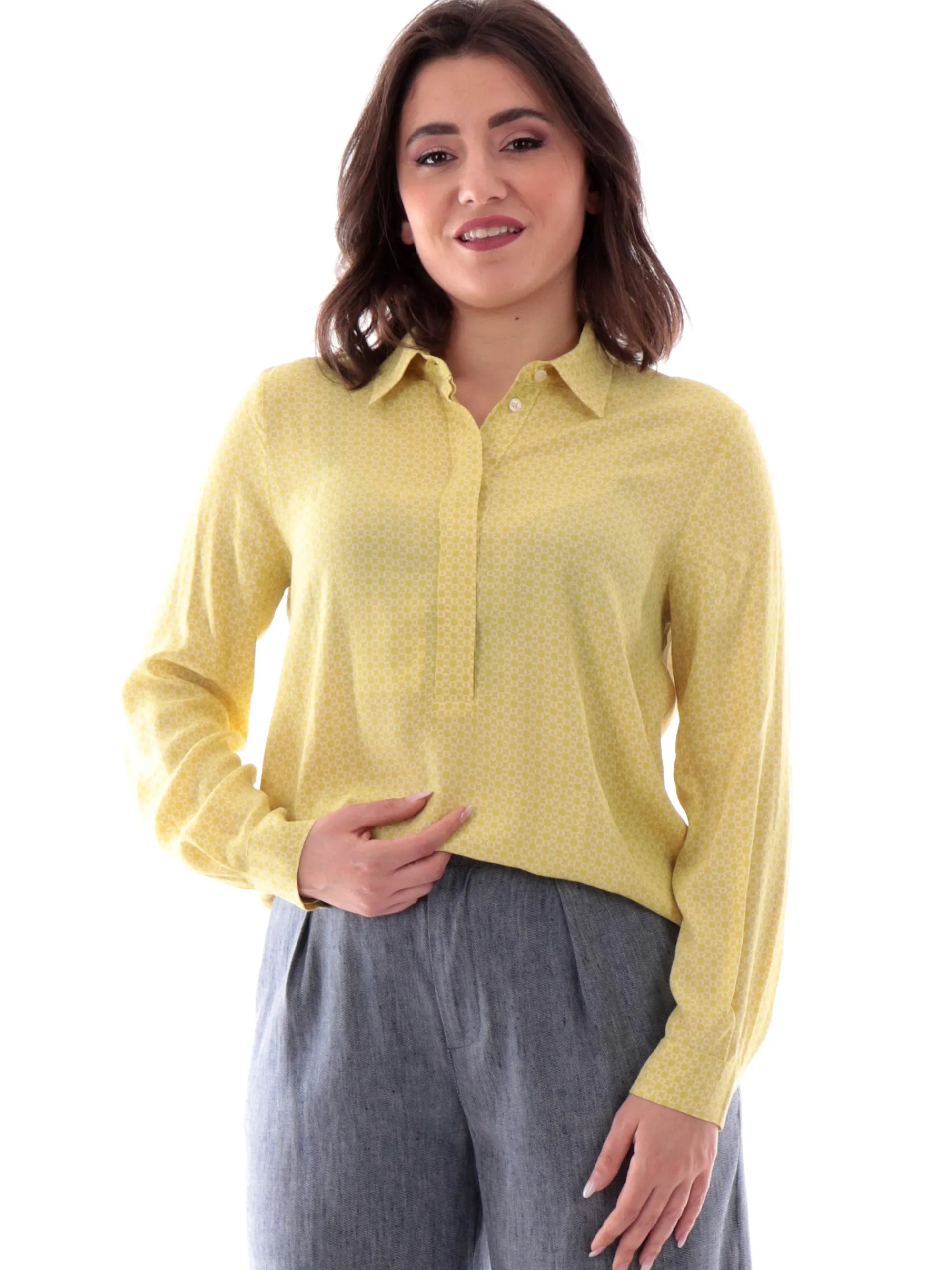 EMME MARELLA Top & Camicie*Camicia gialla da donna fantasia foulard OSSIDO
