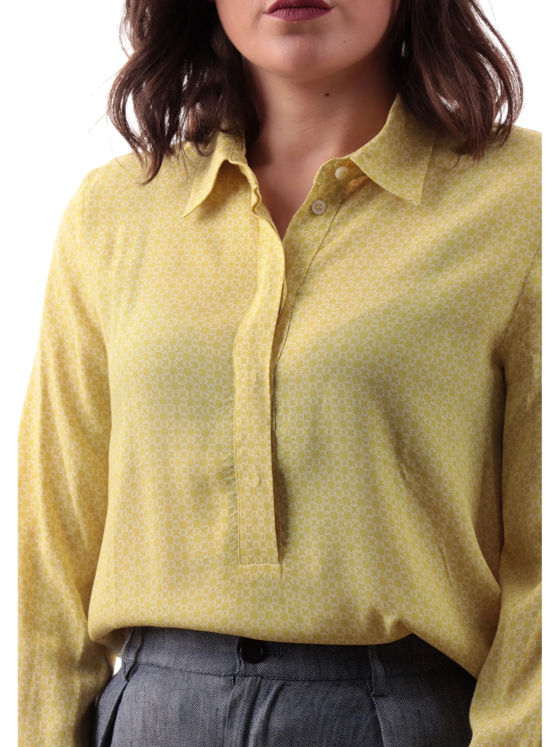 EMME MARELLA Top & Camicie*Camicia gialla da donna fantasia foulard OSSIDO