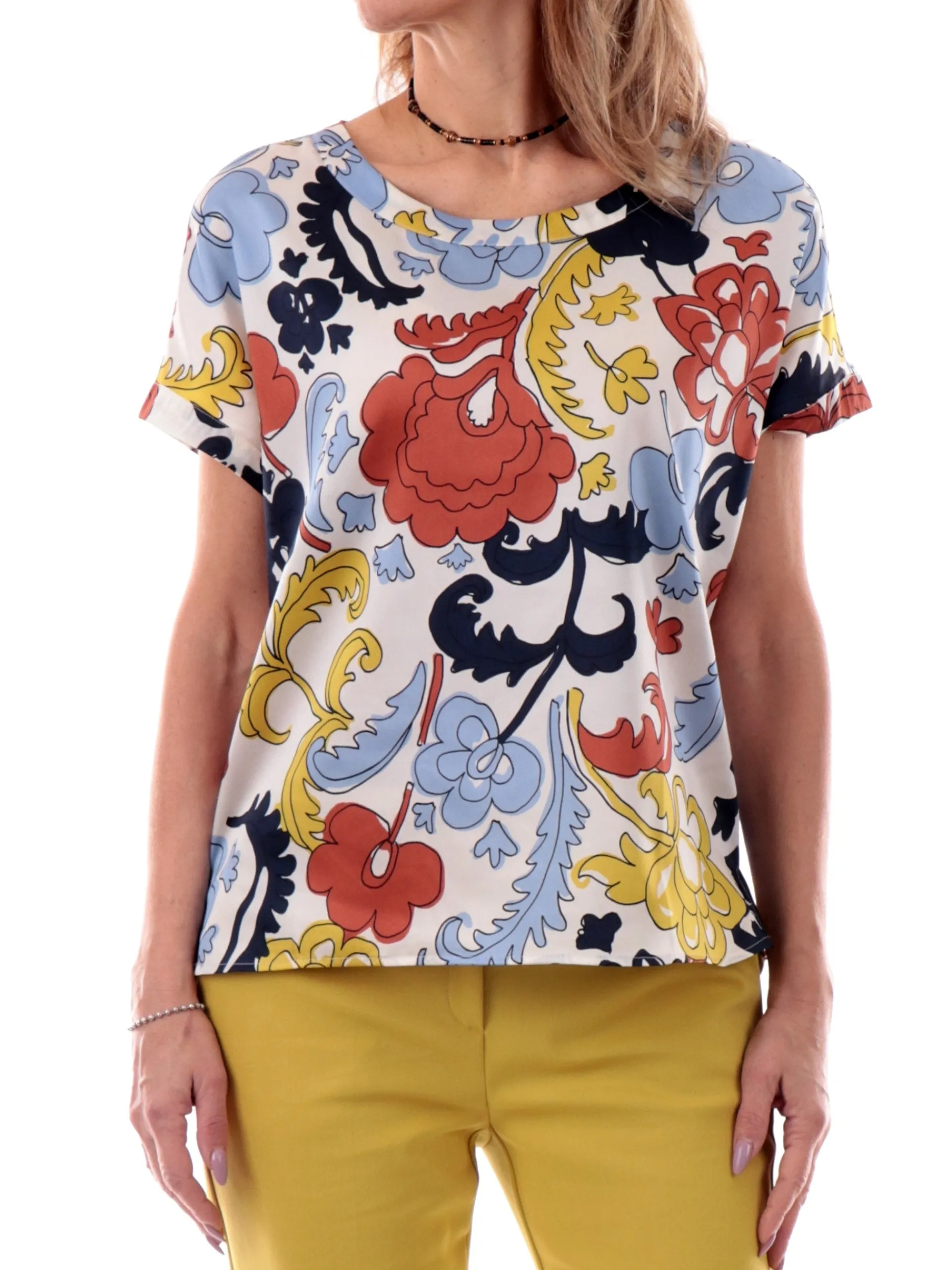 EMME MARELLA Top & Camicie*Camicia maniche aletta fantasia foulard da donna KLAUSEN1