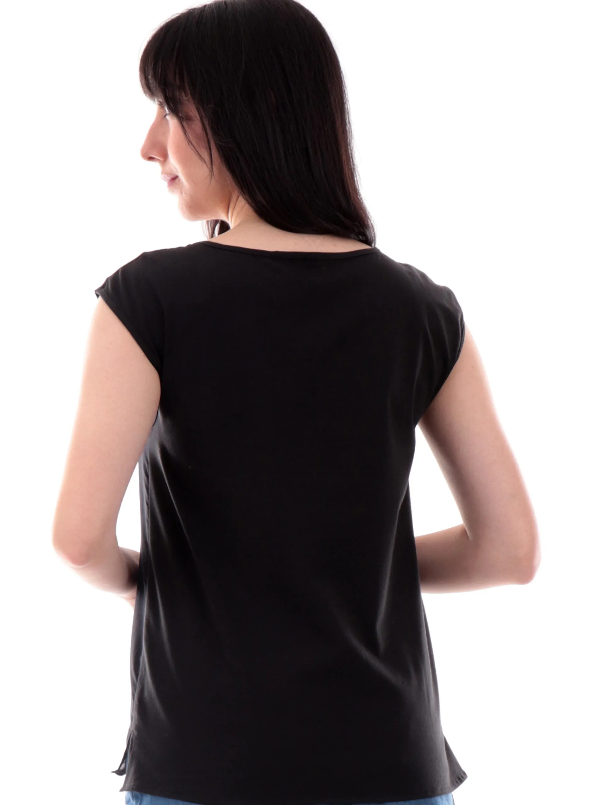 EMME MARELLA Top & Camicie*Camicia nera da donna con maniche aletta Zinco