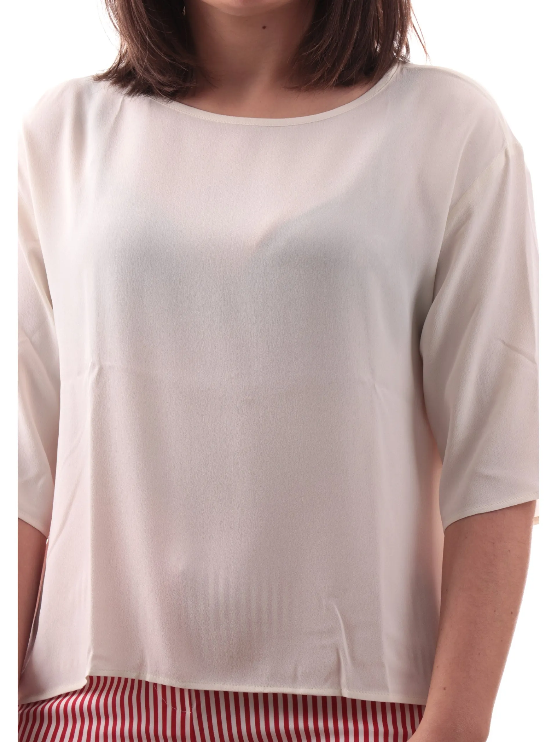 EMME MARELLA Top & Camicie*Camicia seta bianca morbida da donna ATZECO
