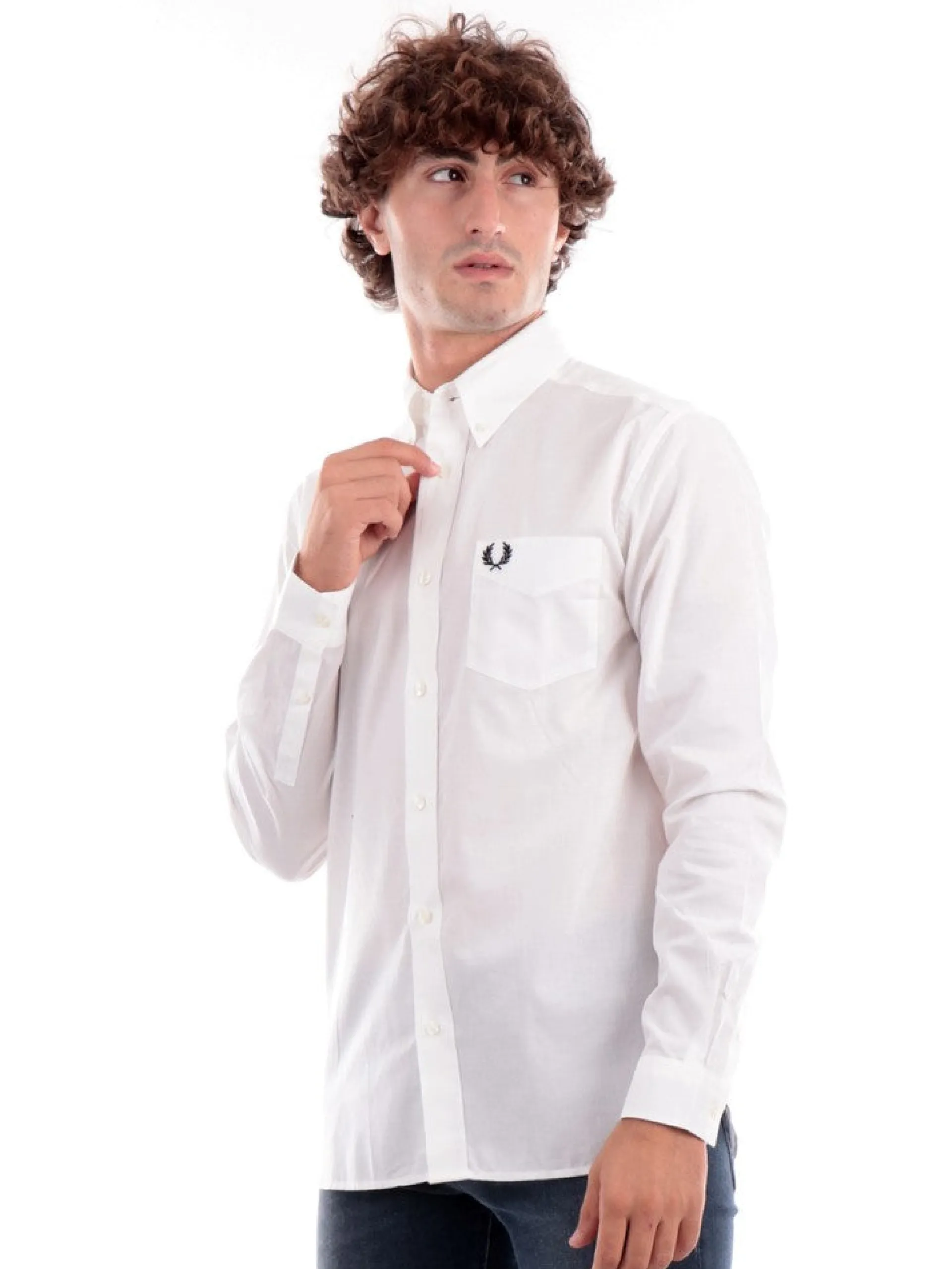 FRED PERRY Camicie*Camicia bianca da uomo M4695