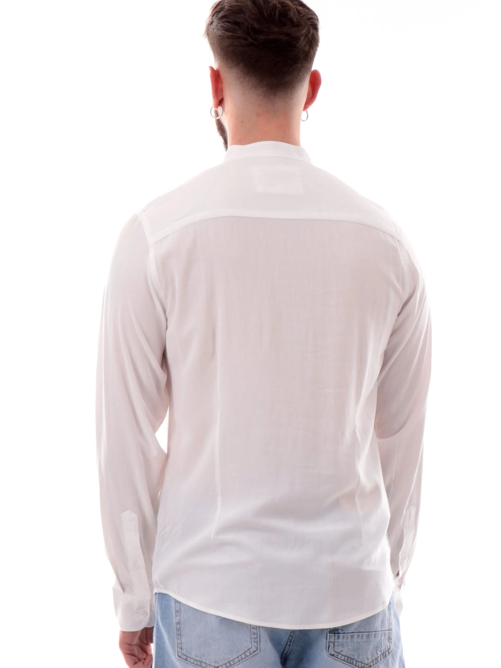 GIANNI LUPO Camicie*Camicia bianca da uomo coreana GL7676SS25