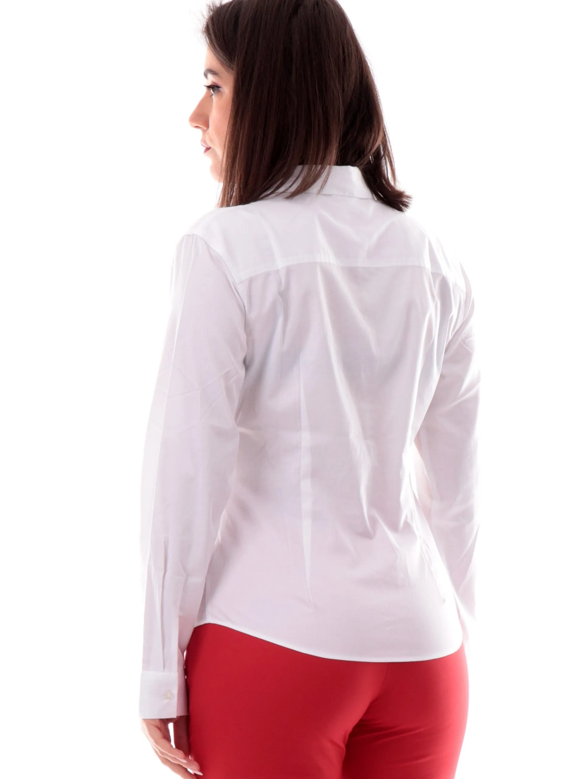 GUESS Top & Camicie*Camicia bianca da donna con bottoni nascosti W5RH31WAF10